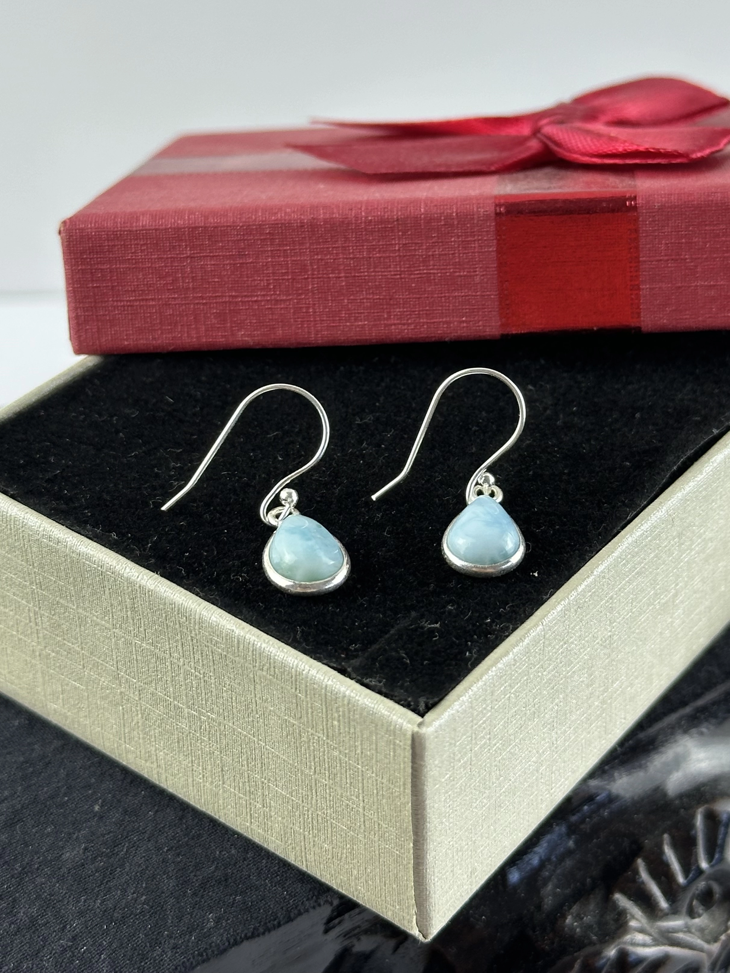 Larimar Gümüş Küpe