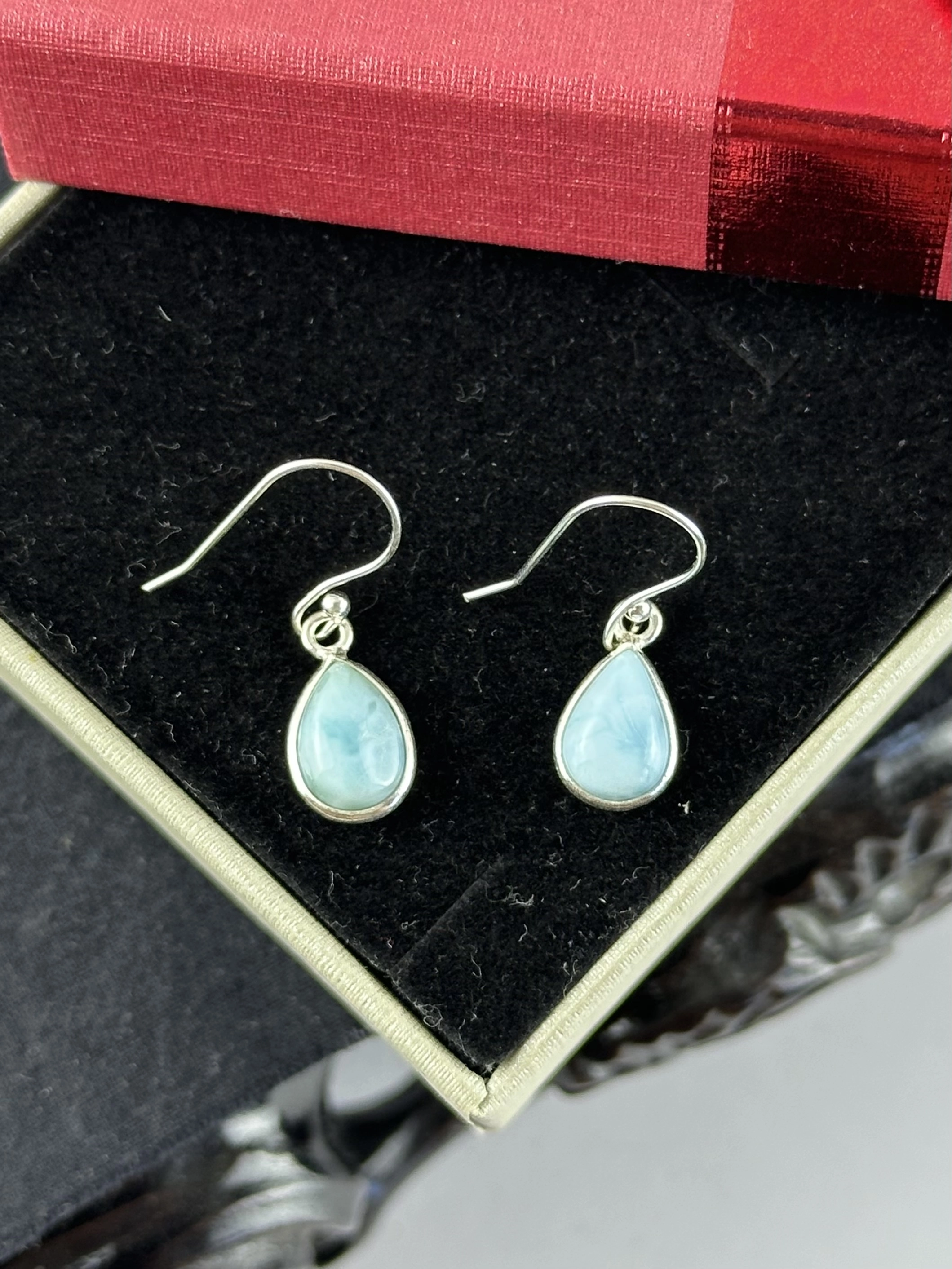 Larimar Gümüş Küpe