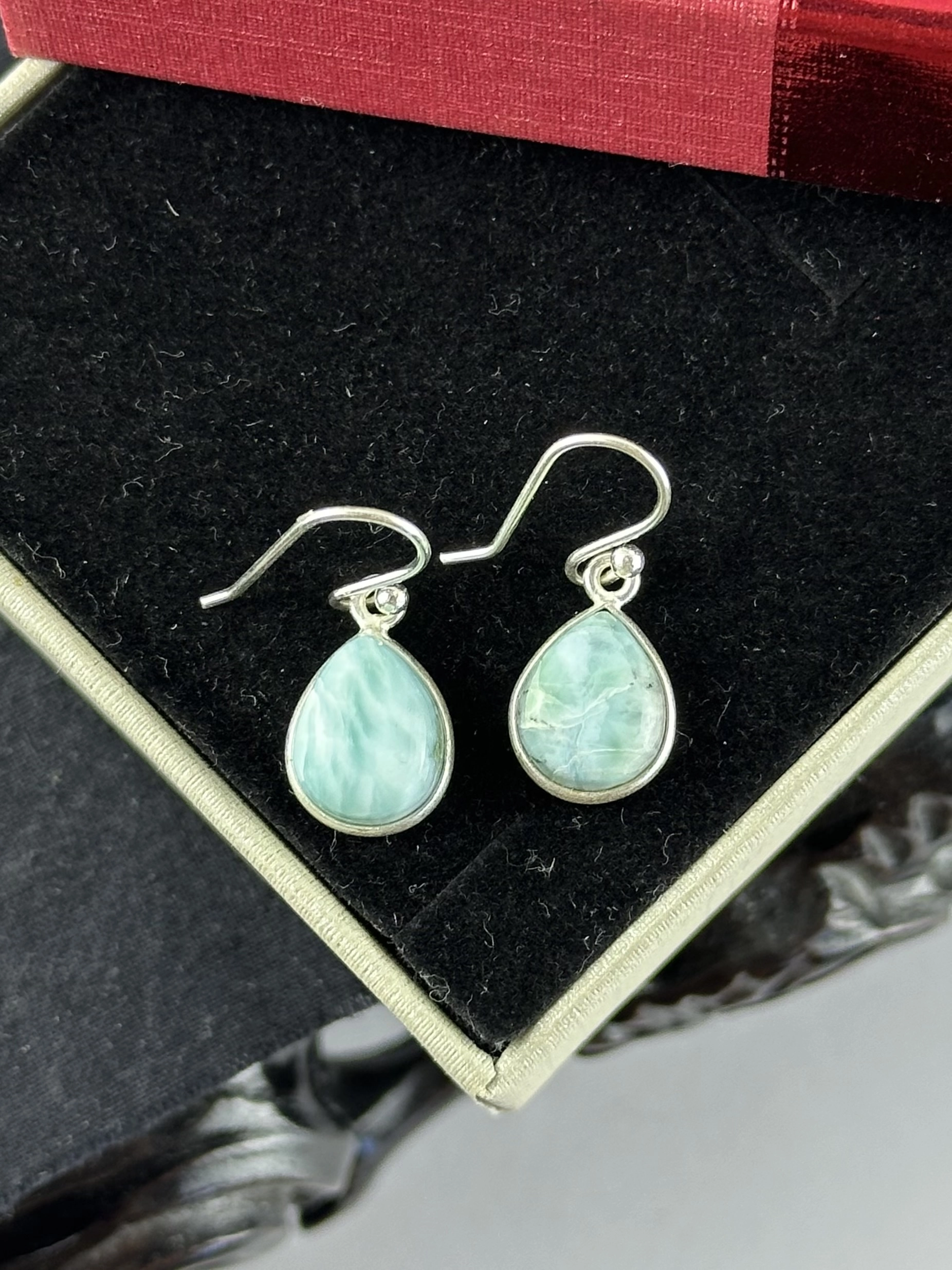 Larimar Gümüş Küpe