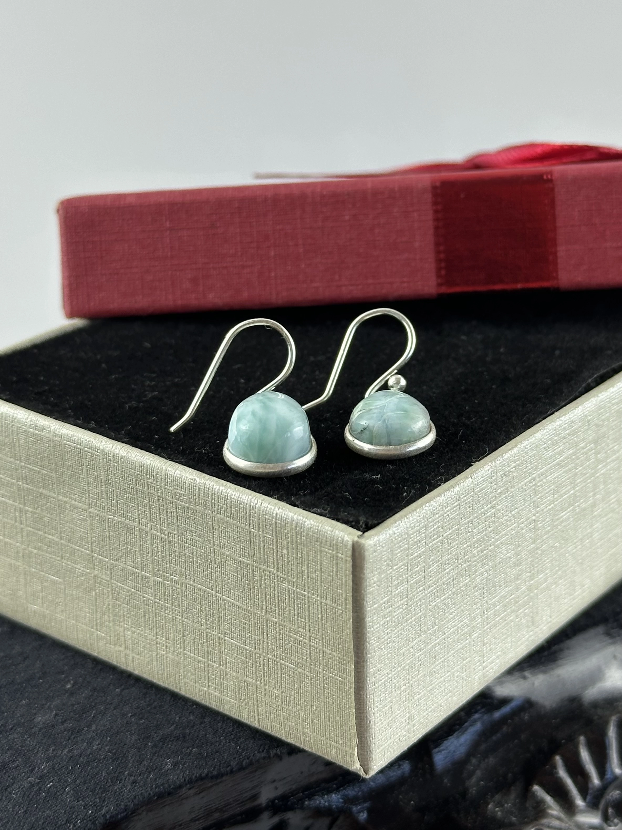 Larimar Gümüş Küpe