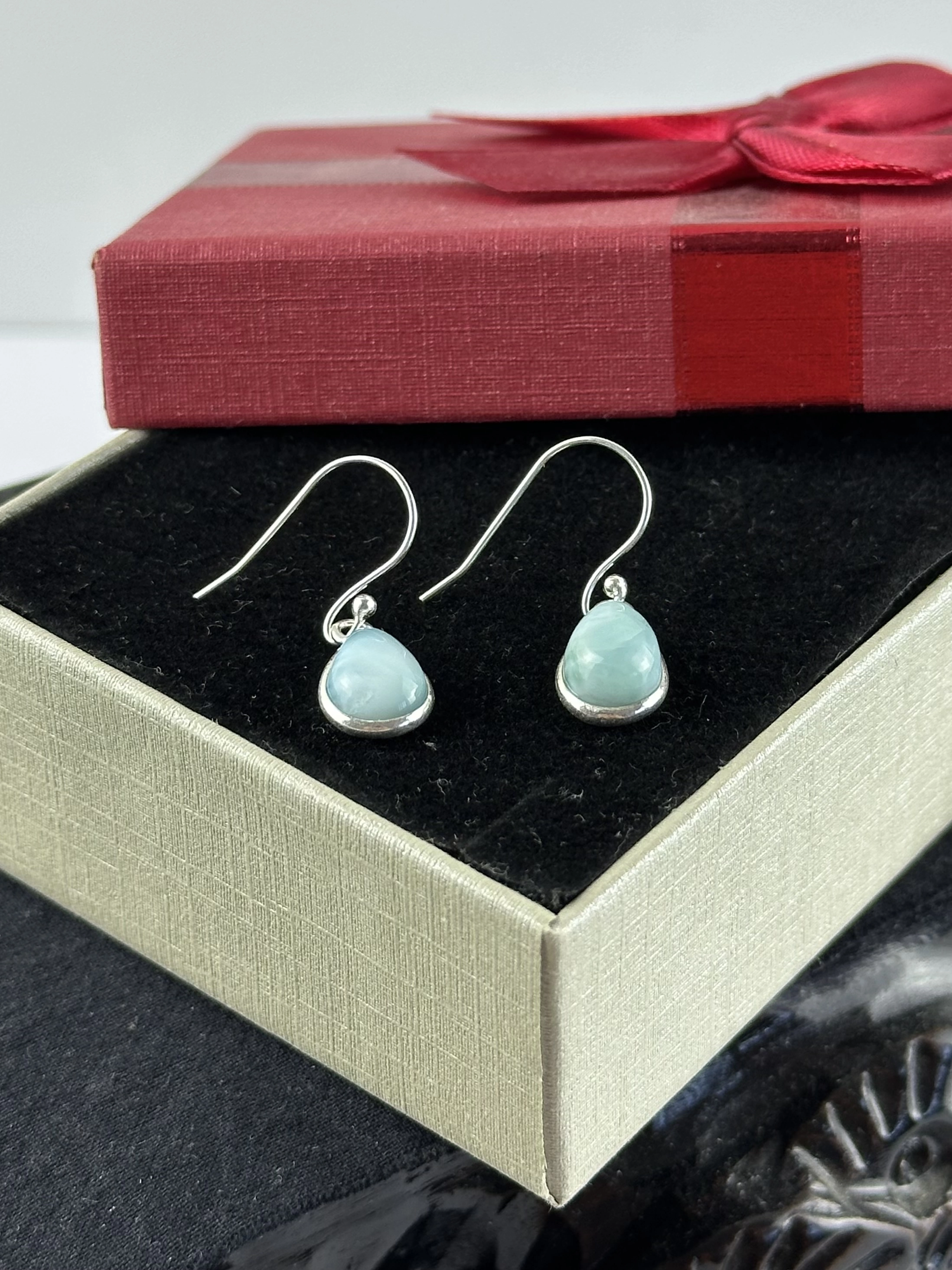 Larimar Gümüş Küpe