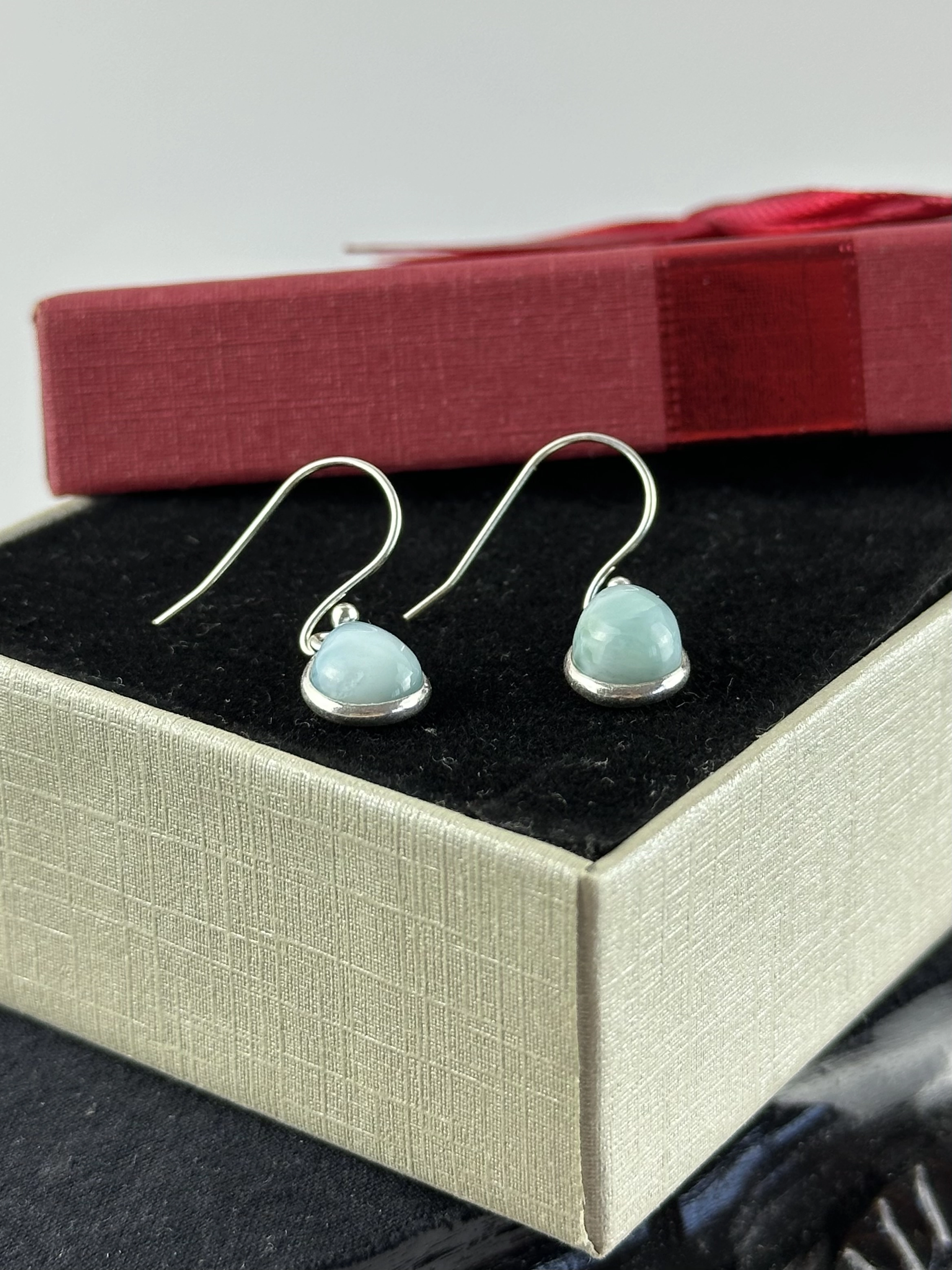 Larimar Gümüş Küpe
