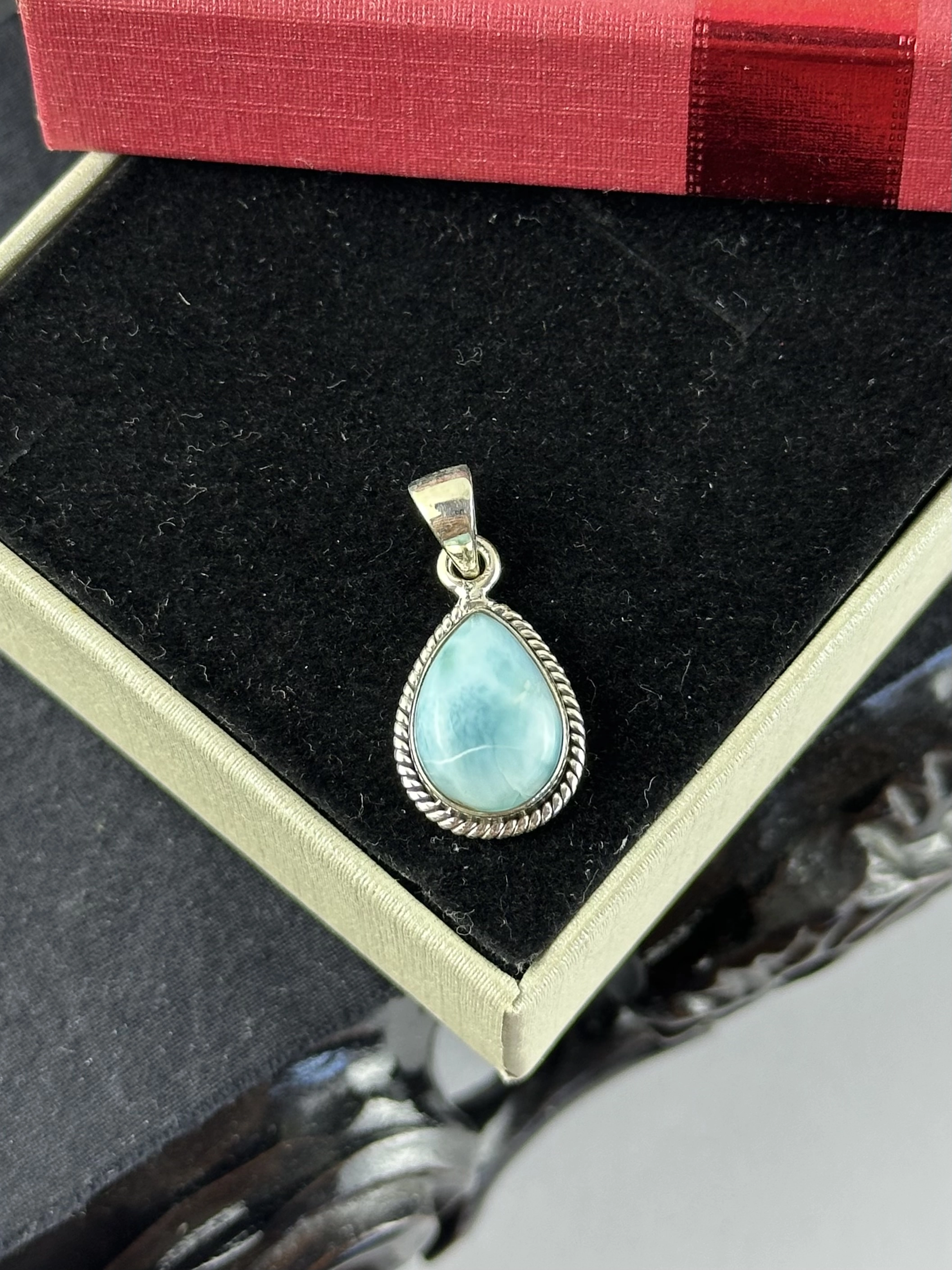 Larimar Gümüş Kolye Ucu