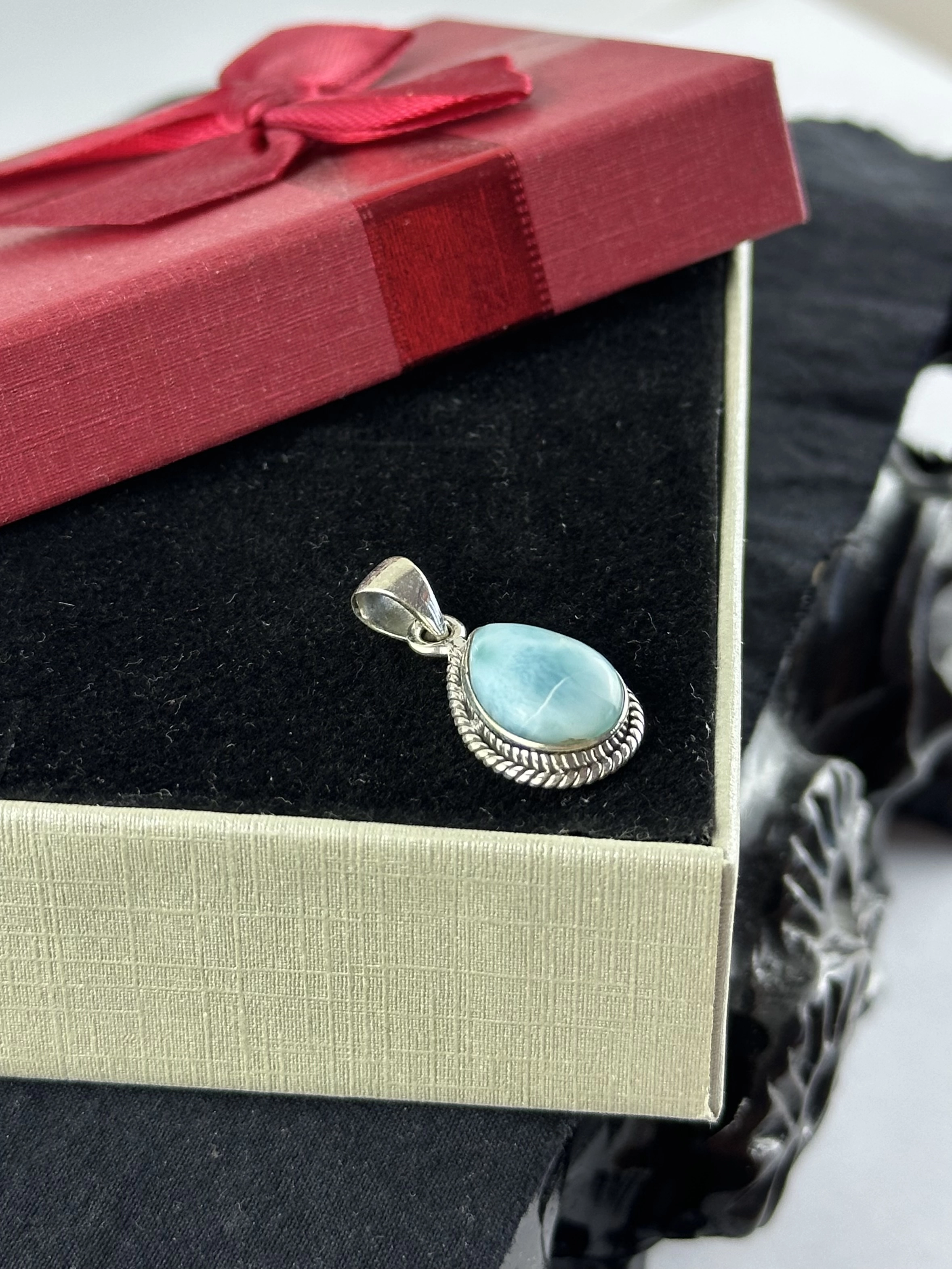 Larimar Gümüş Kolye Ucu