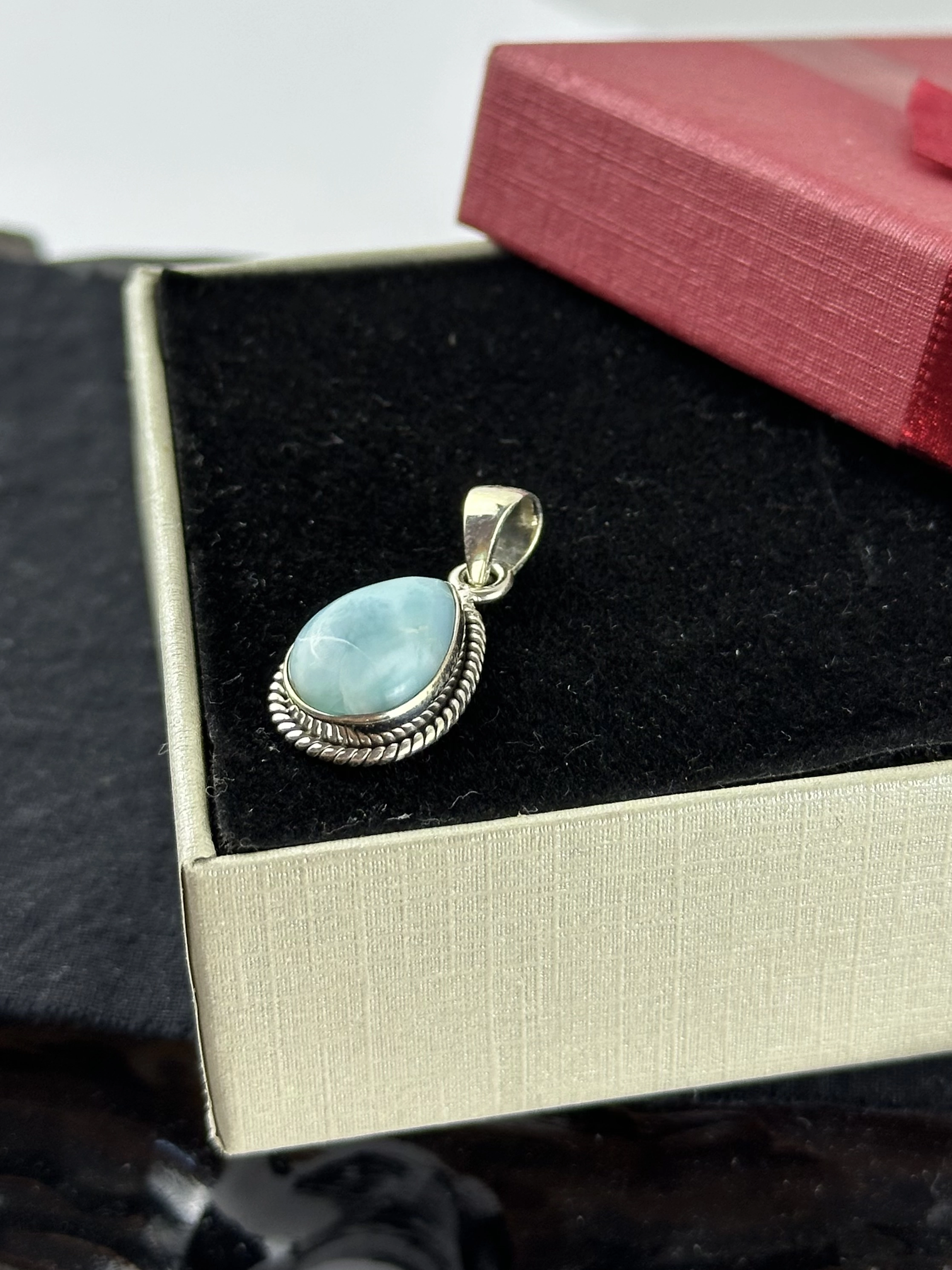 Larimar Gümüş Kolye Ucu