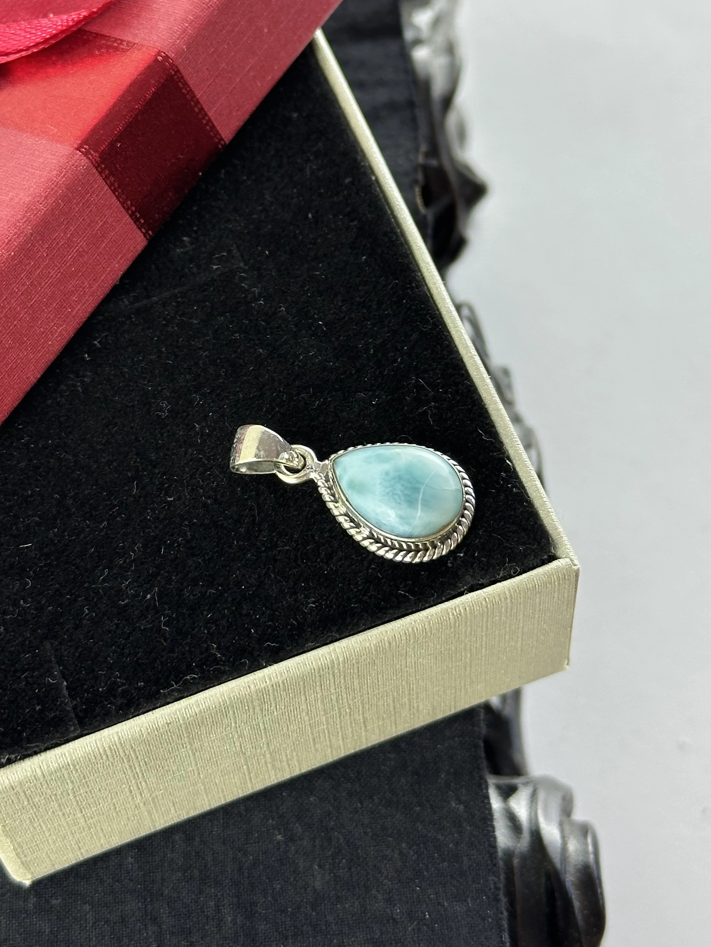 Larimar Gümüş Kolye Ucu