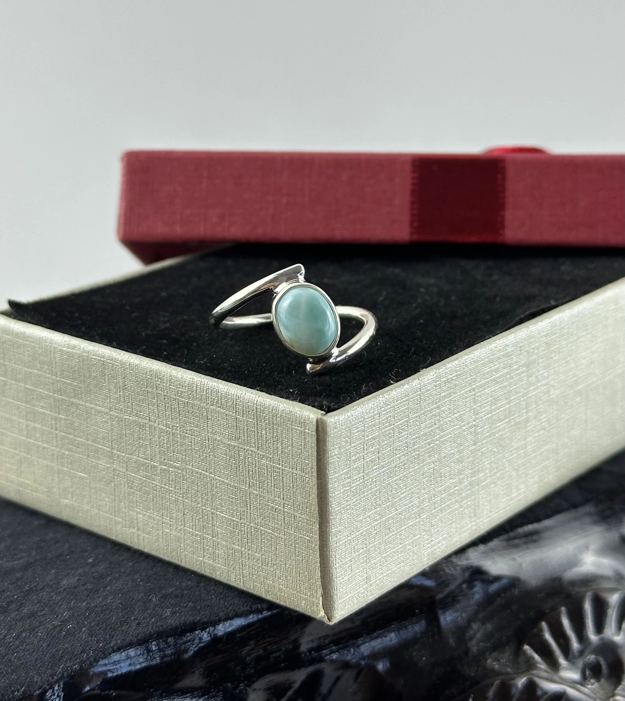 Larimar Gümüş Yüzük