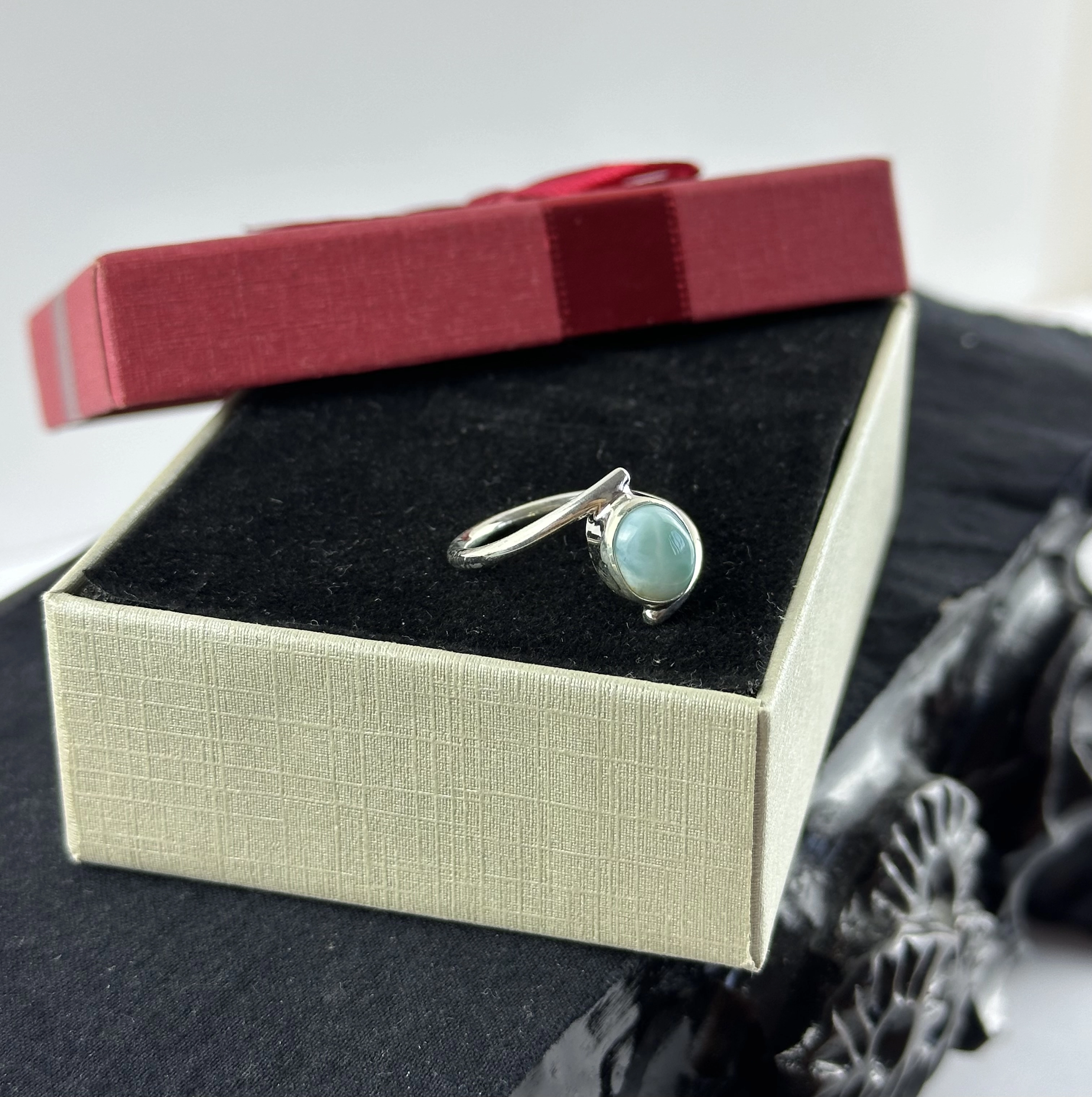 Larimar Gümüş Yüzük