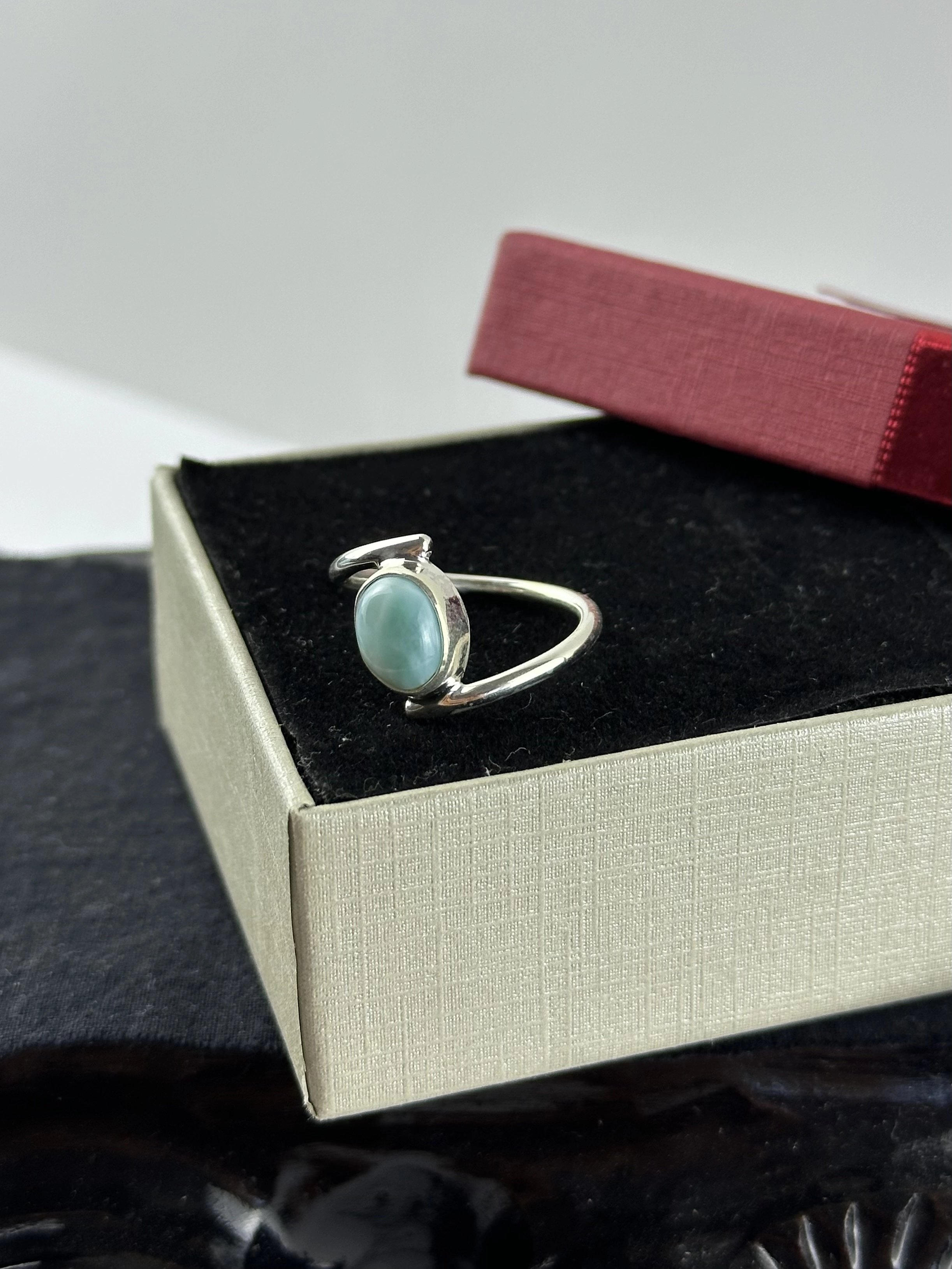 Larimar Gümüş Yüzük