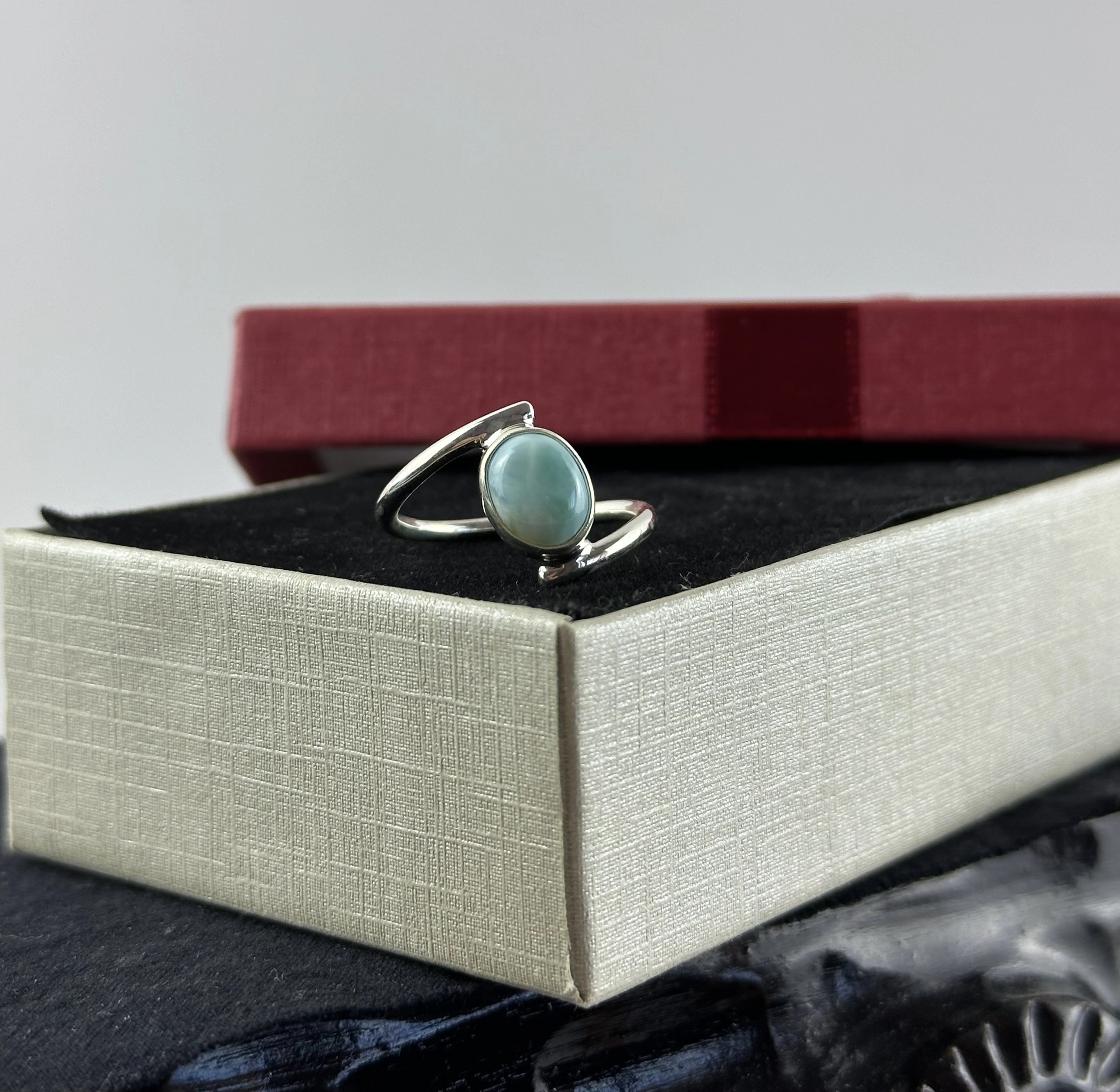 Larimar Gümüş Yüzük