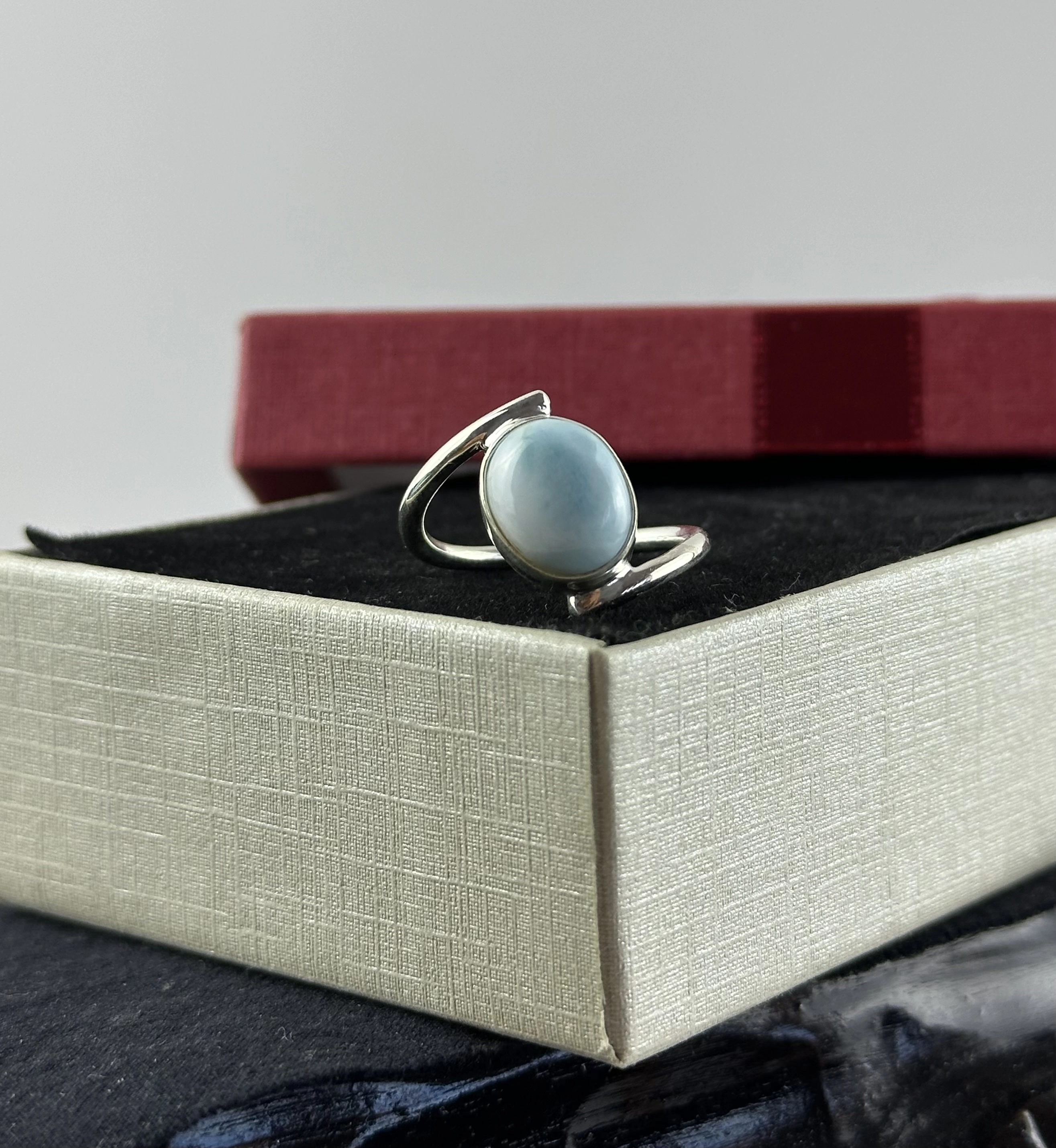 Larimar Gümüş Yüzük