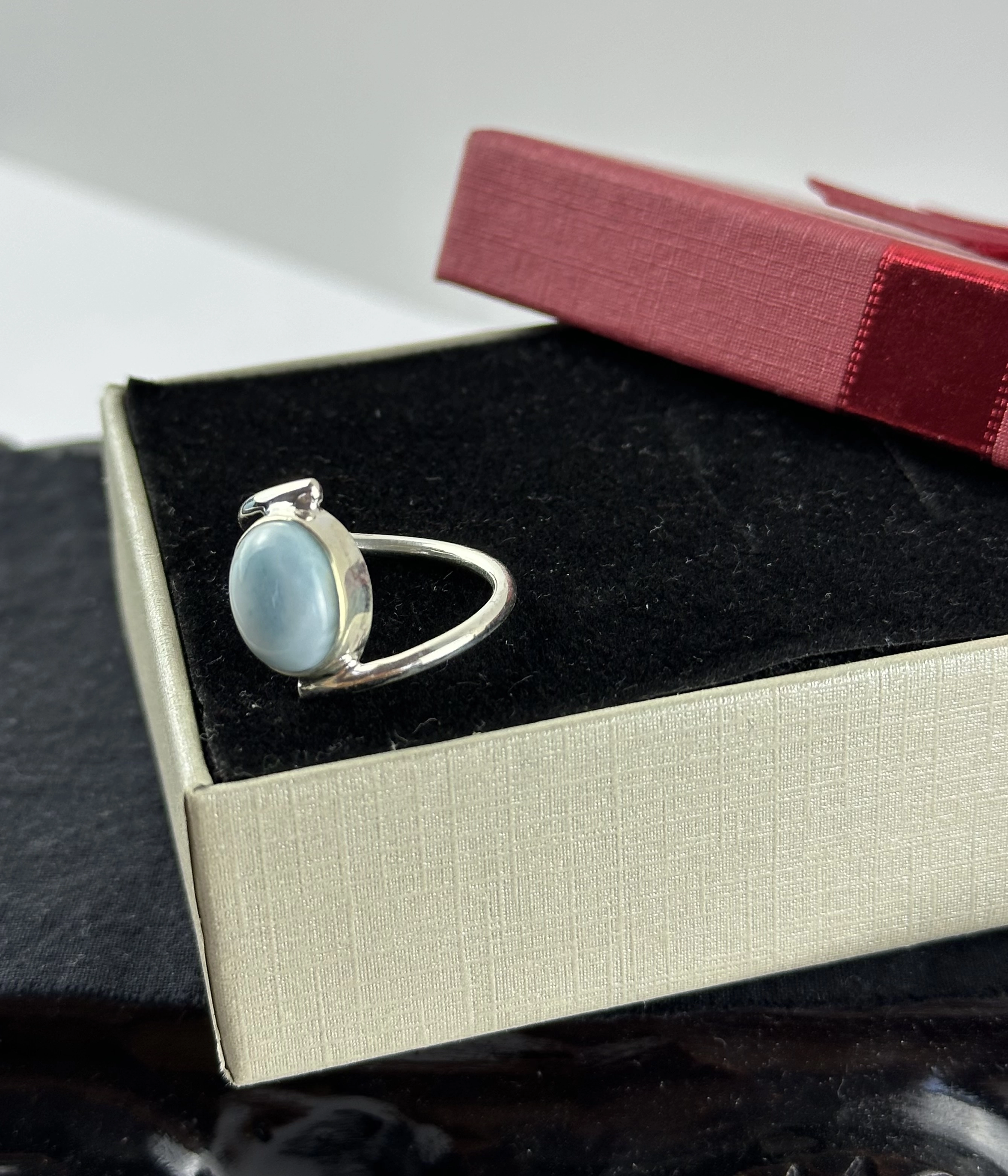 Larimar Gümüş Yüzük