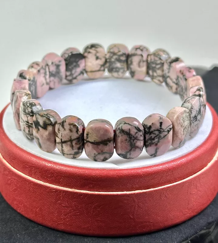 Rodonit Taşından Rolex Bileklik