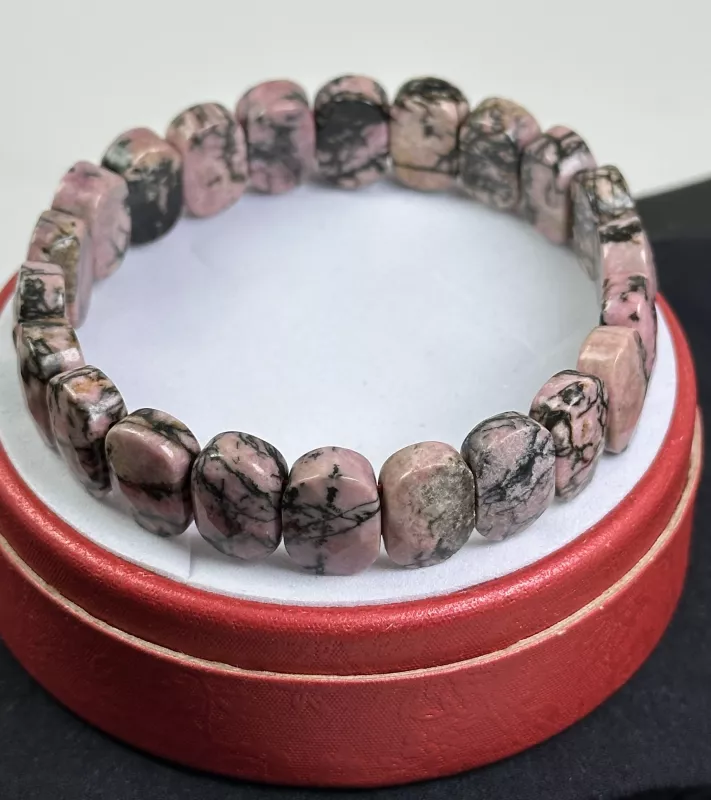 Rodonit Taşından Rolex Bileklik