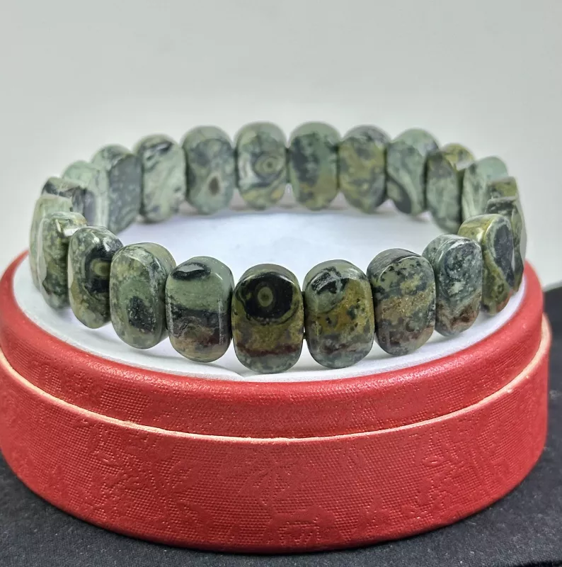 Kambaba Jasper Taşından Rolex Bileklik