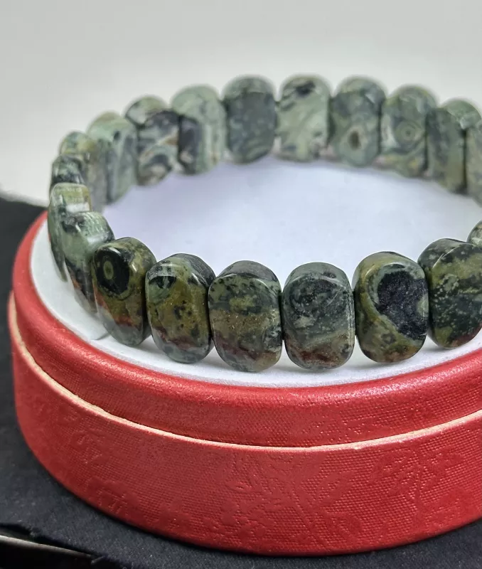 Kambaba Jasper Taşından Rolex Bileklik