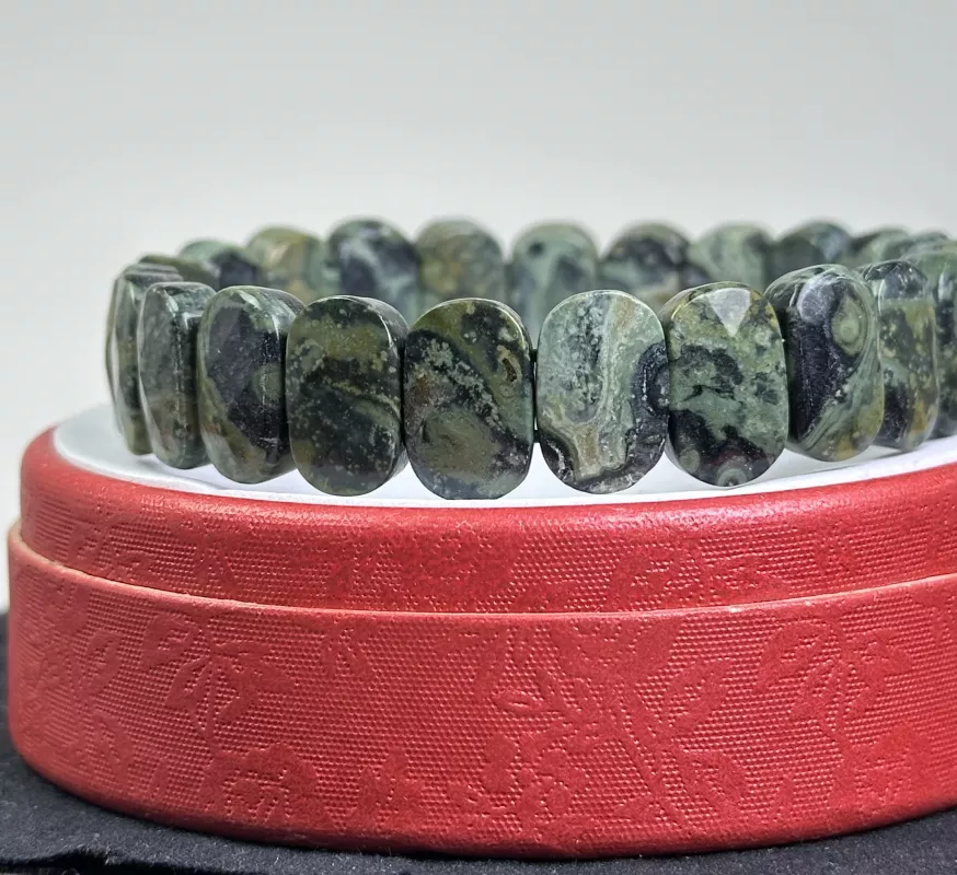 Kambaba Jasper Taşından Rolex Bileklik