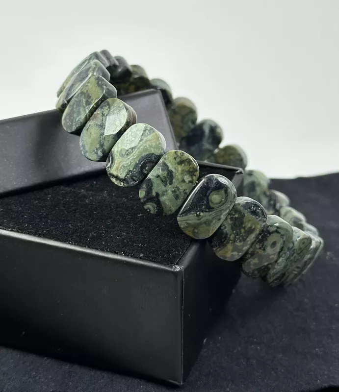 Kambaba Jasper Taşından Rolex Bileklik