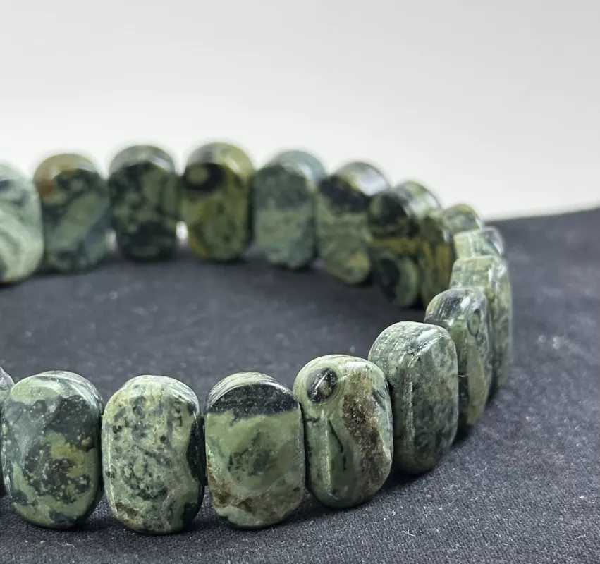 Kambaba Jasper Taşından Rolex Bileklik