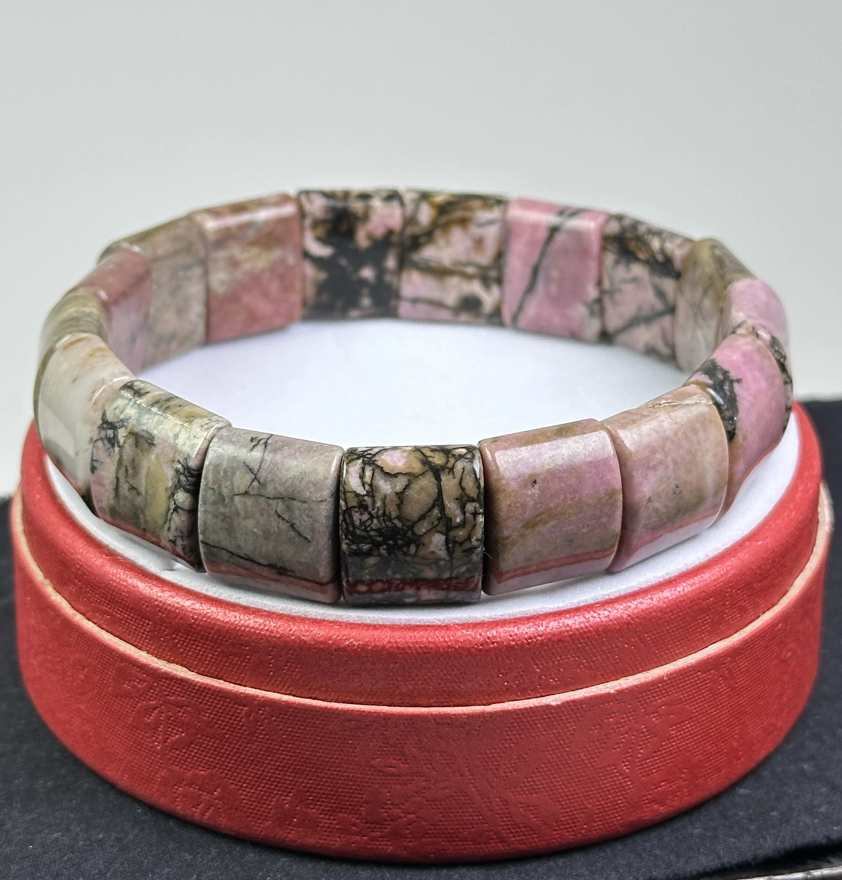 Rodonit Taşından Rolex Bileklik