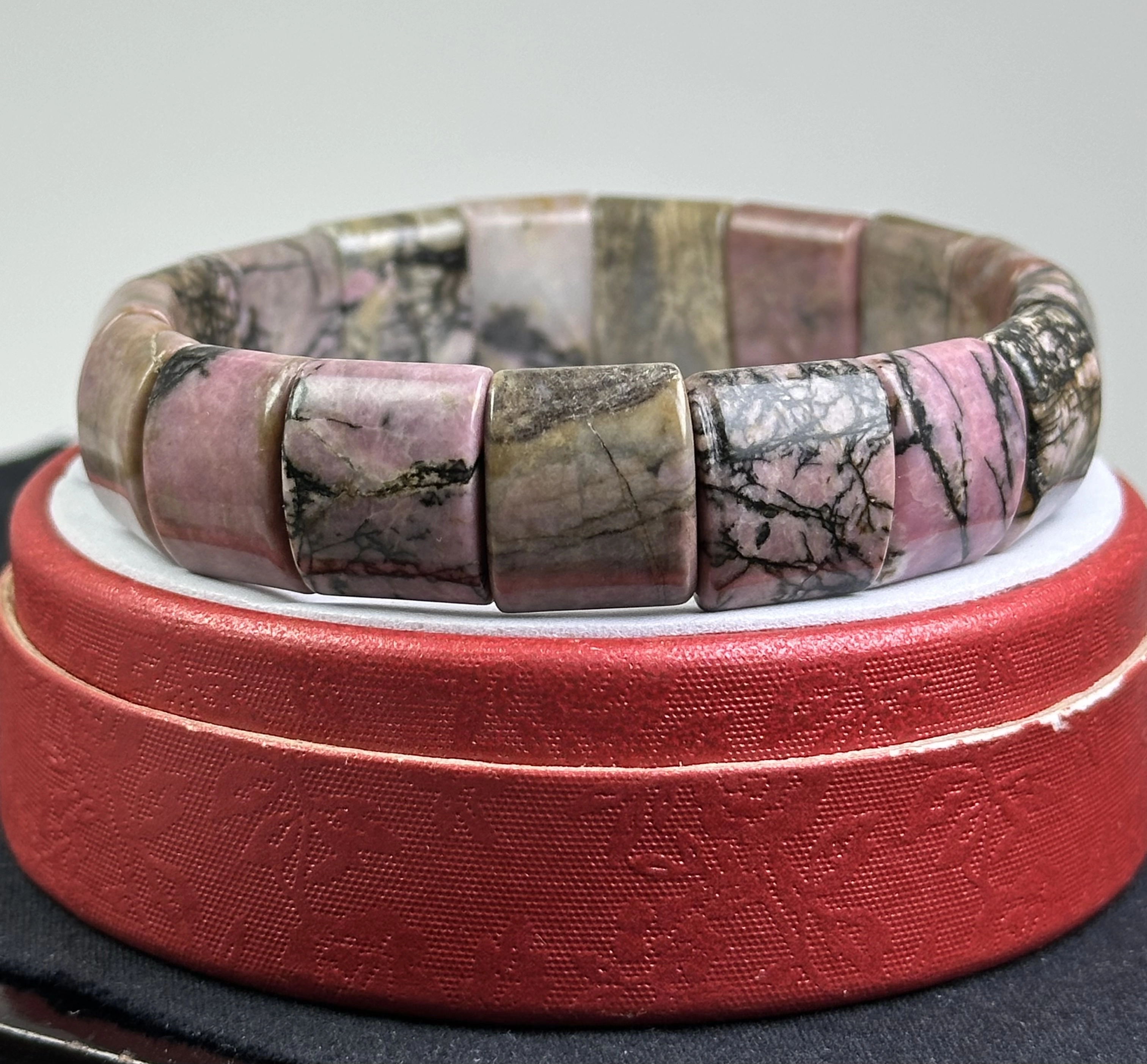 Rodonit Taşından Rolex Bileklik