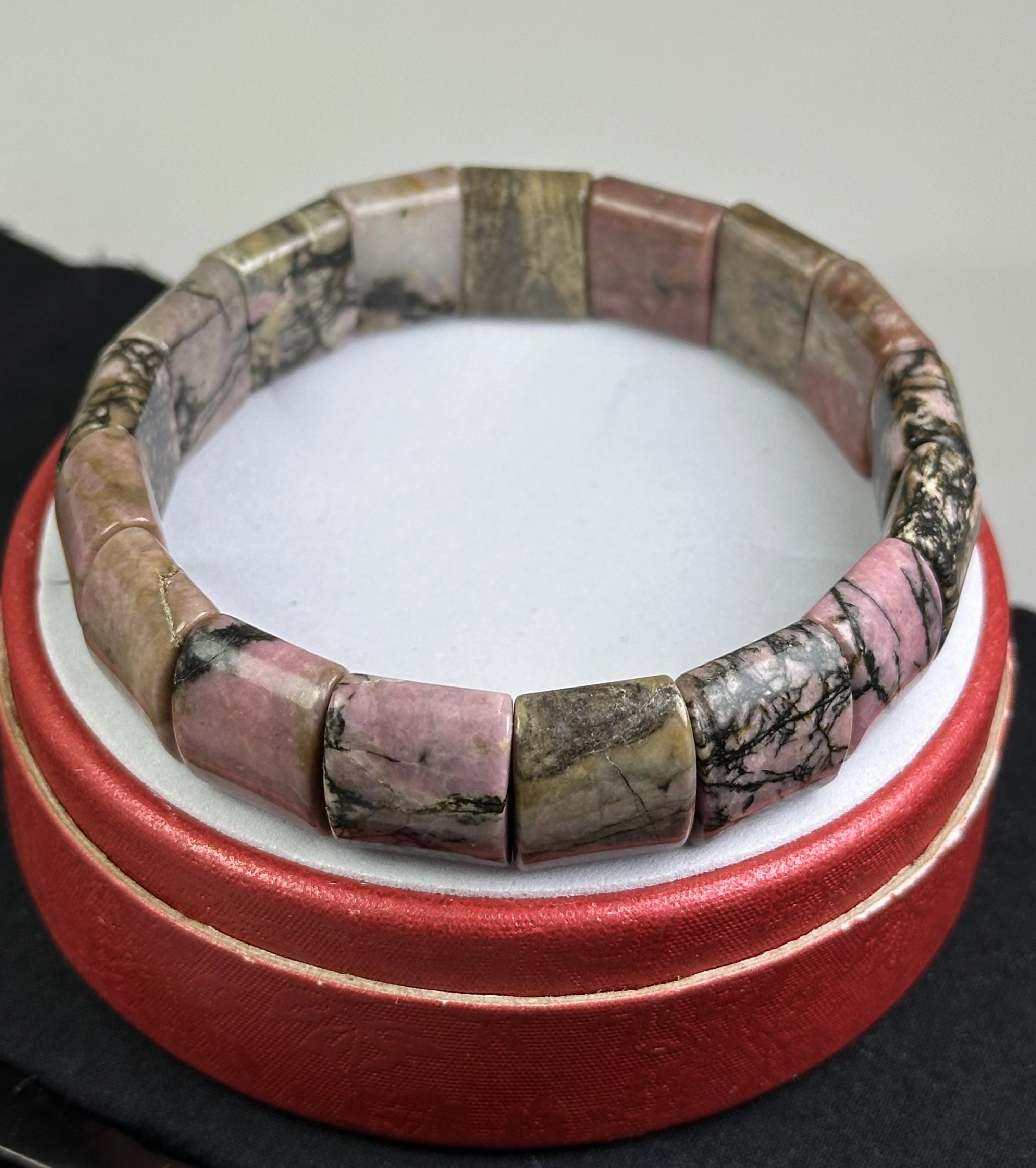 Rodonit Taşından Rolex Bileklik