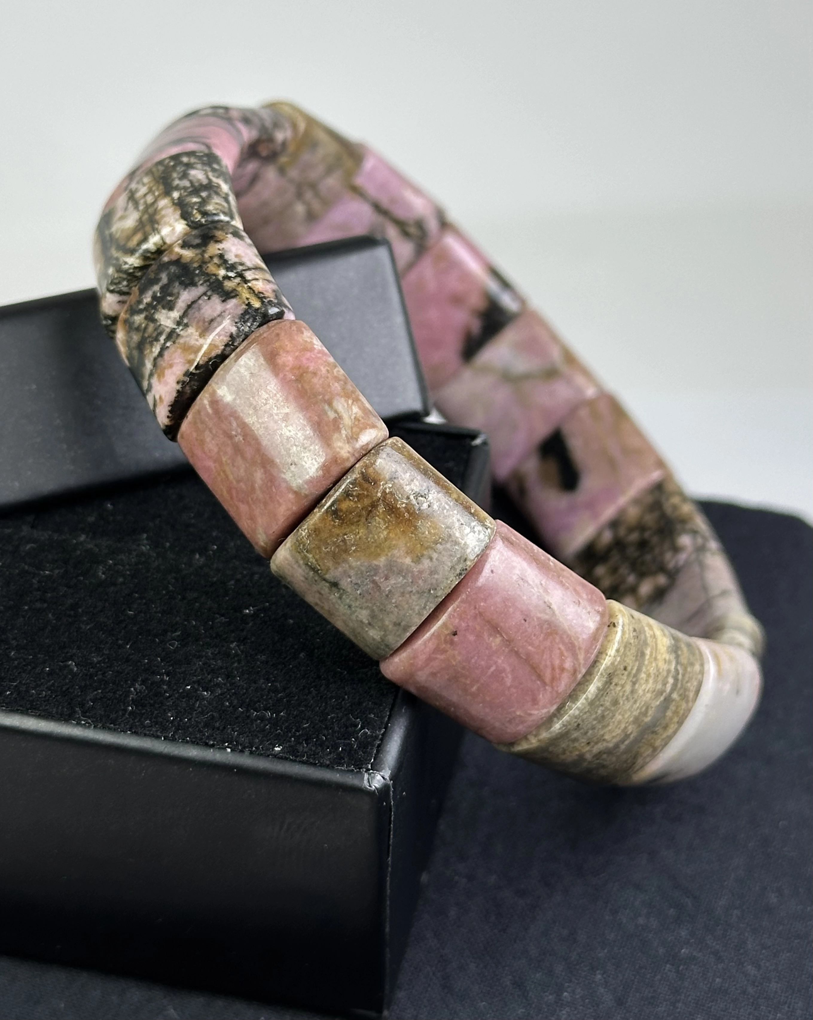 Rodonit Taşından Rolex Bileklik