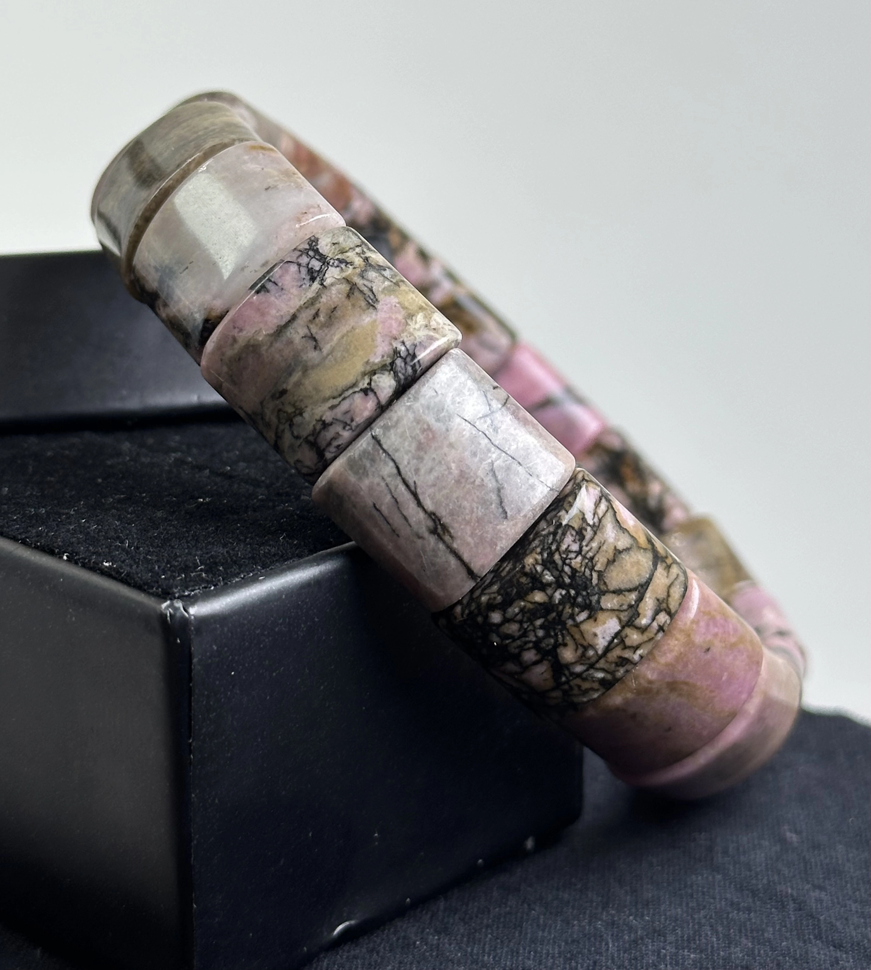 Rodonit Taşından Rolex Bileklik