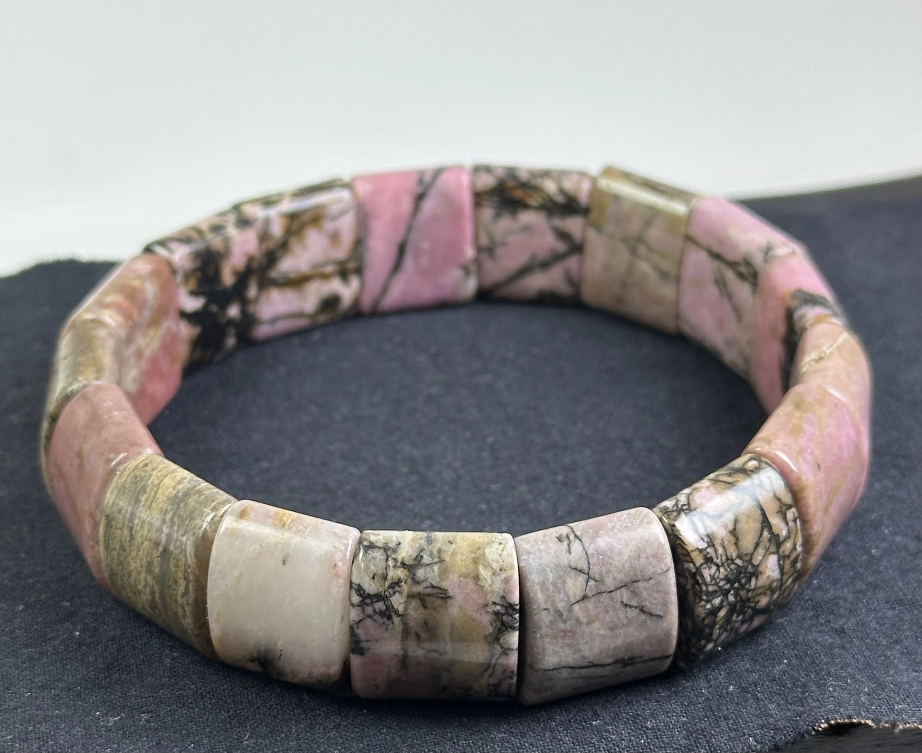 Rodonit Taşından Rolex Bileklik