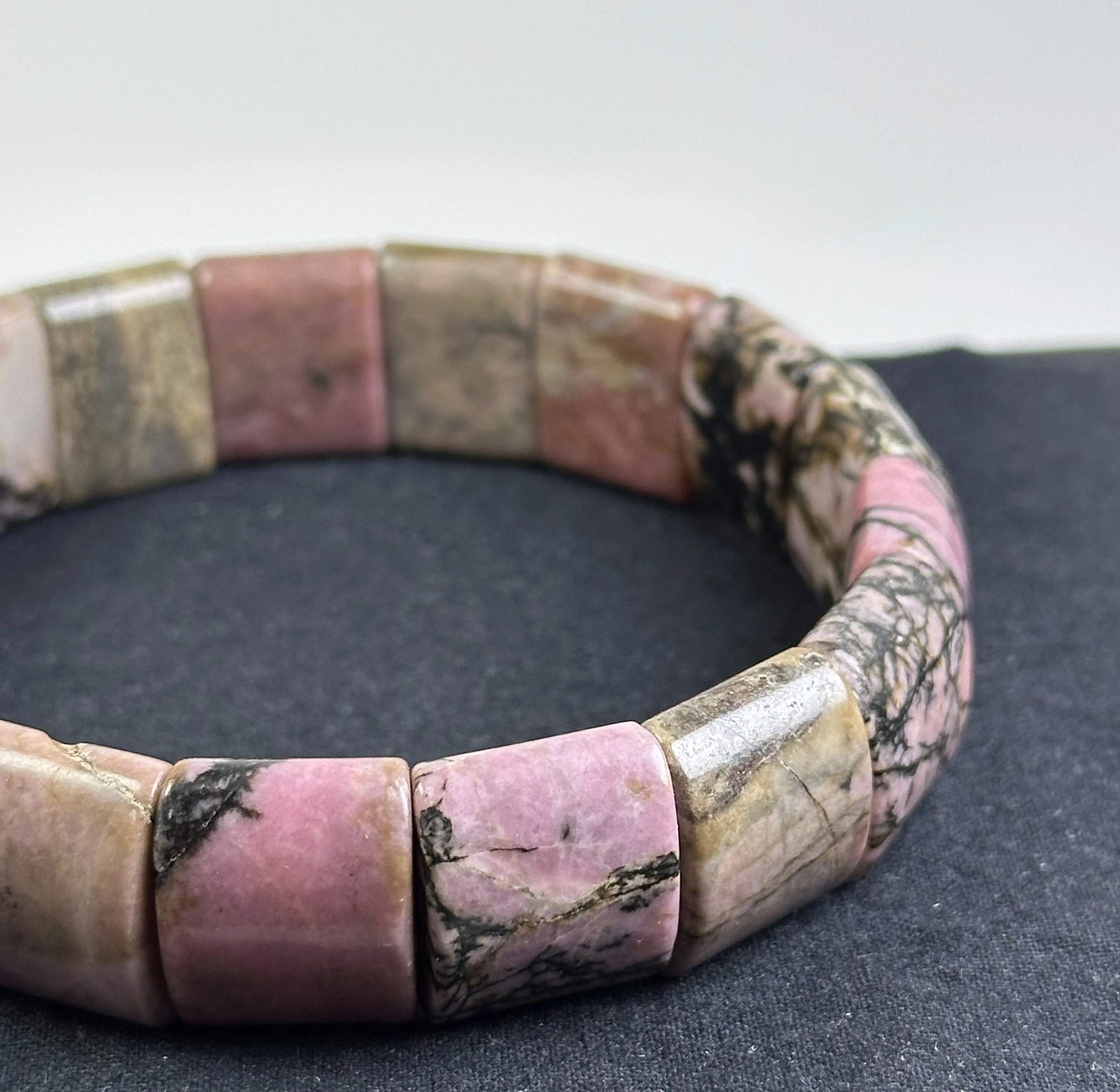 Rodonit Taşından Rolex Bileklik