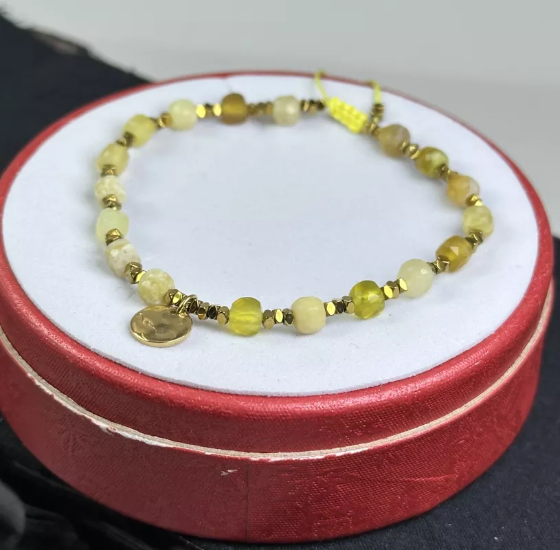 Opal Taşından Sürgülü Bileklik