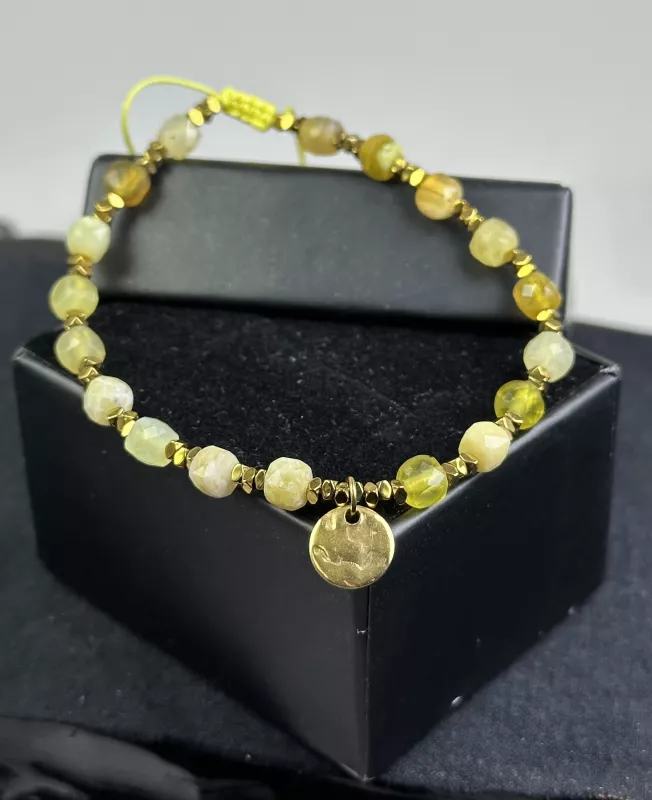 Opal Taşından Sürgülü Bileklik