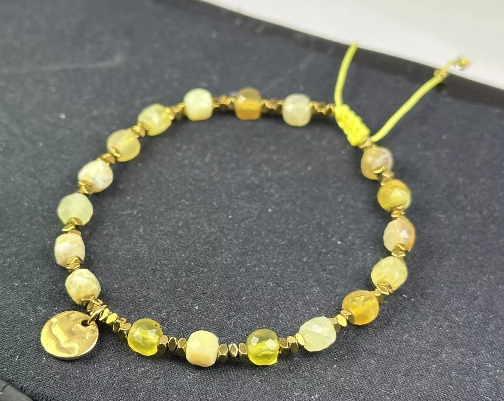 Opal Taşından Sürgülü Bileklik