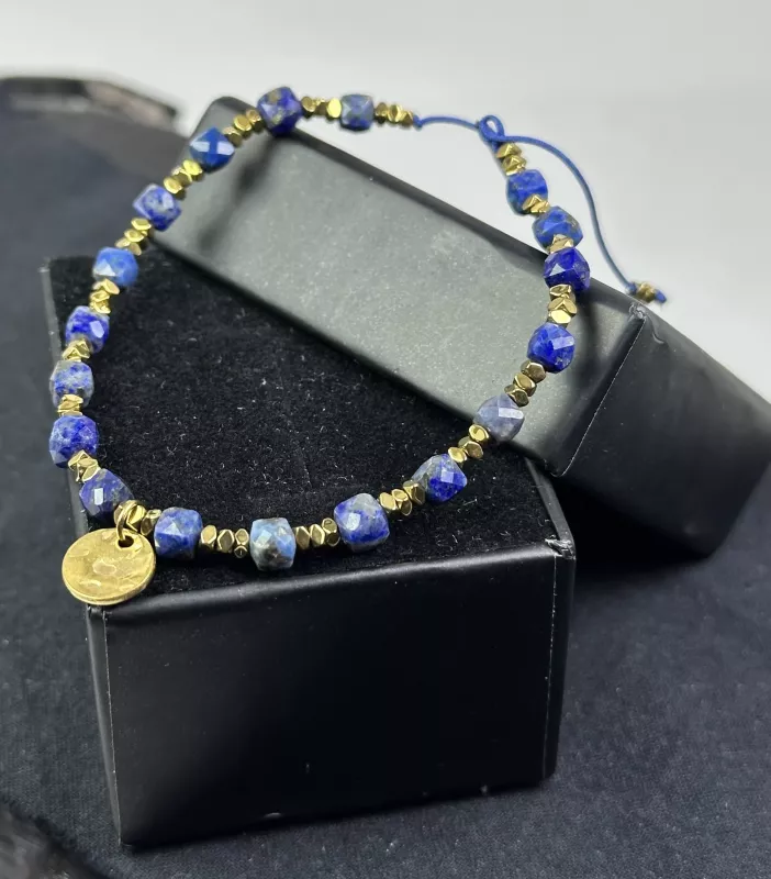Lapis Taşından Sürgülü Bileklik