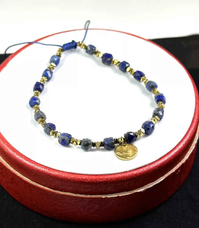 Lapis Taşından Sürgülü Bileklik