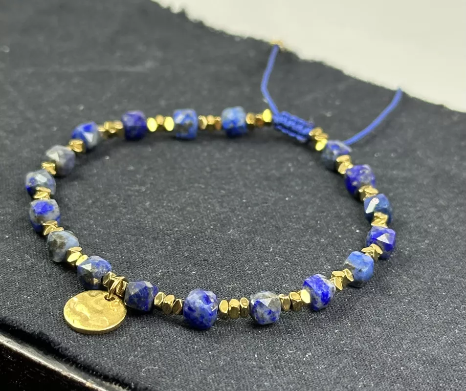 Lapis Taşından Sürgülü Bileklik