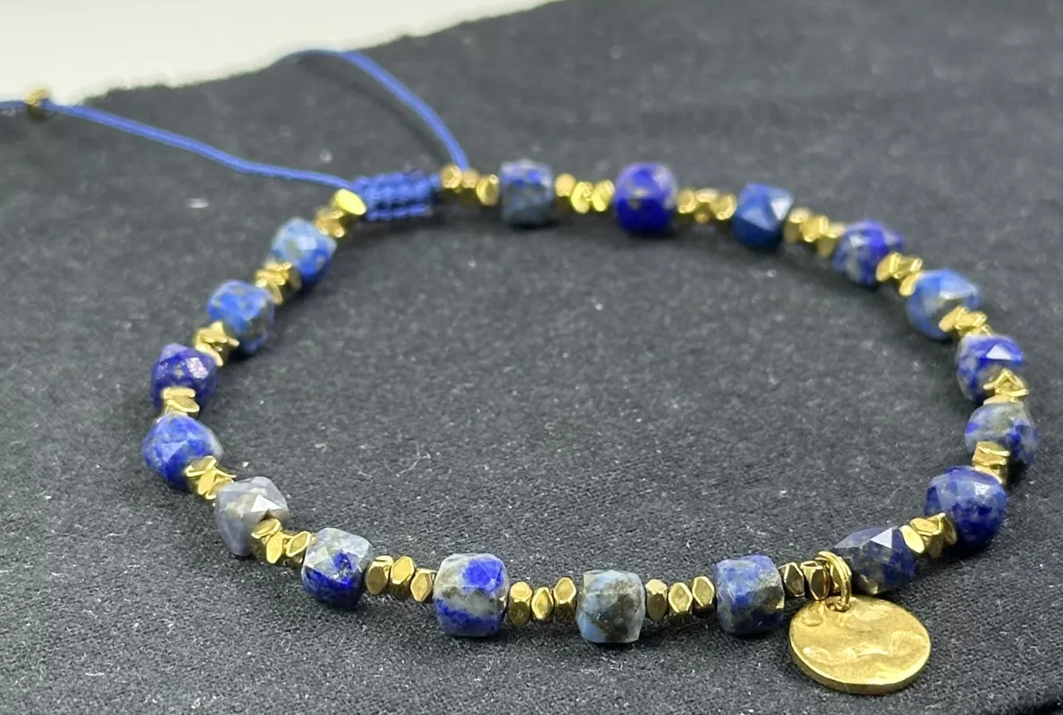 Lapis Taşından Sürgülü Bileklik
