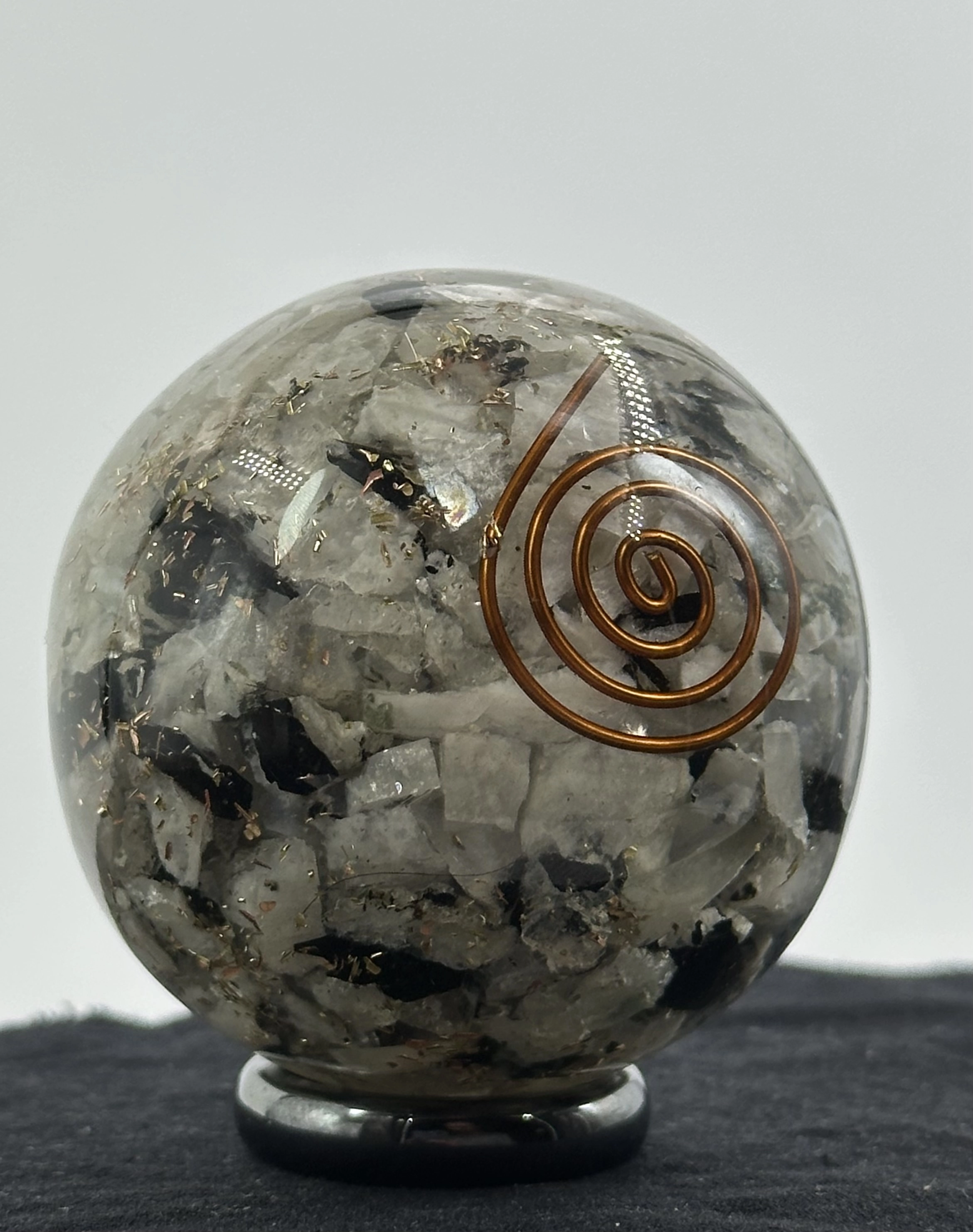 Aytaşı ve Siyah Turmalin Orgonit Küre