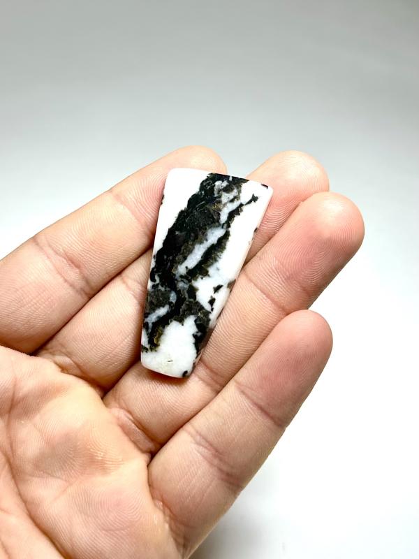 Zebra Jasper Taşından Kaboşon
