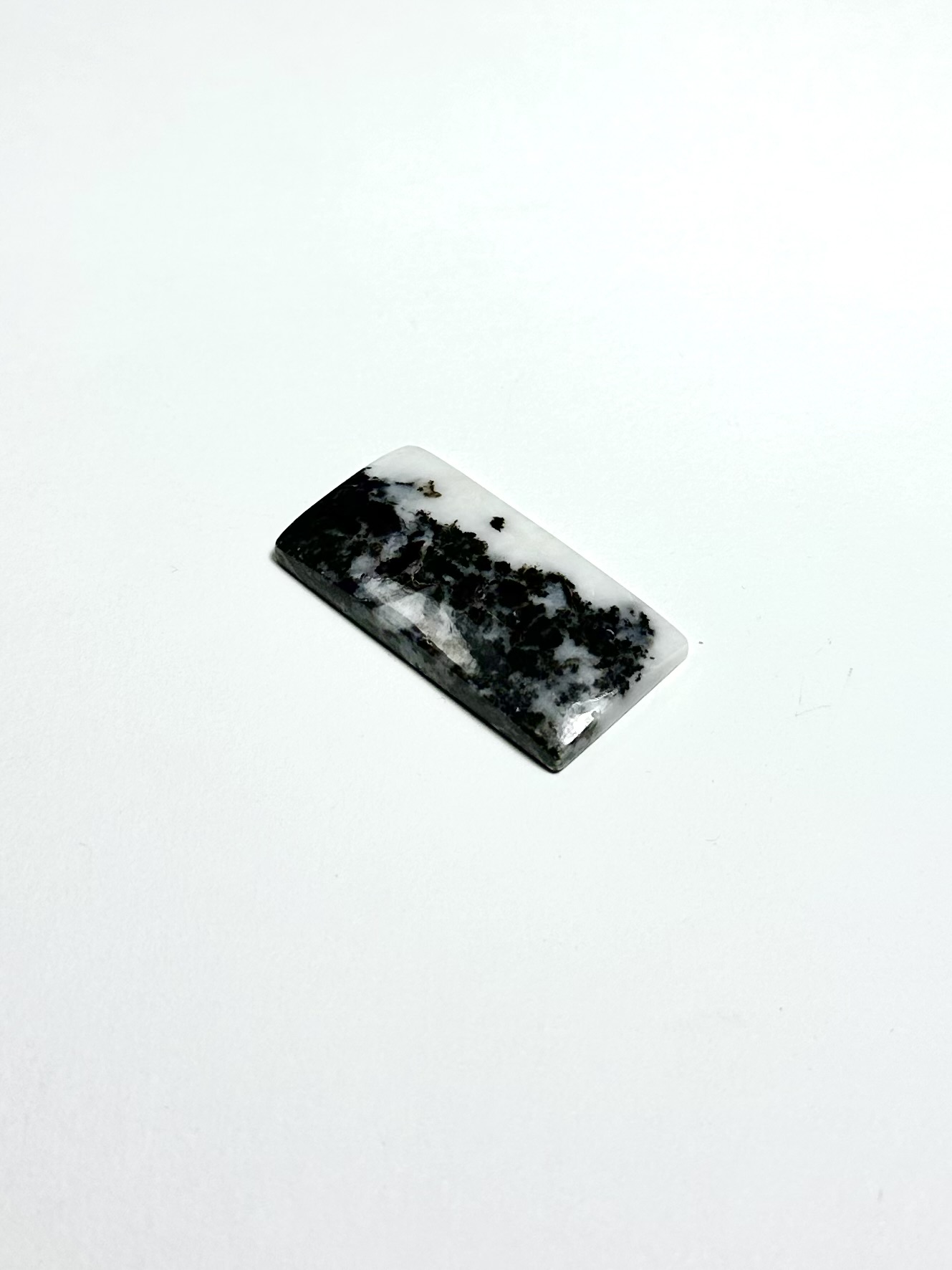 Zebra Jasper Taşından Kaboşon