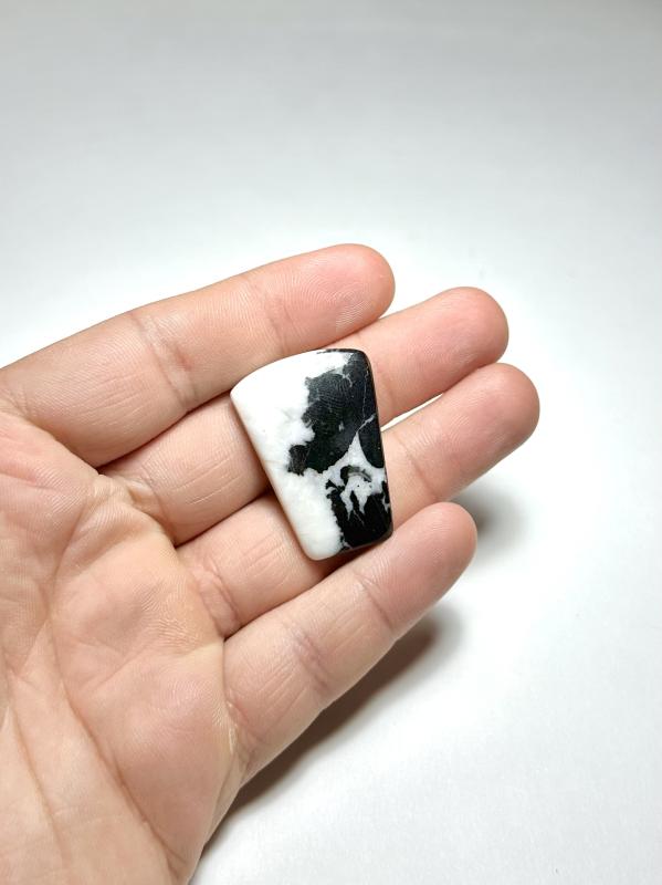 Zebra Jasper Taşından Kaboşon