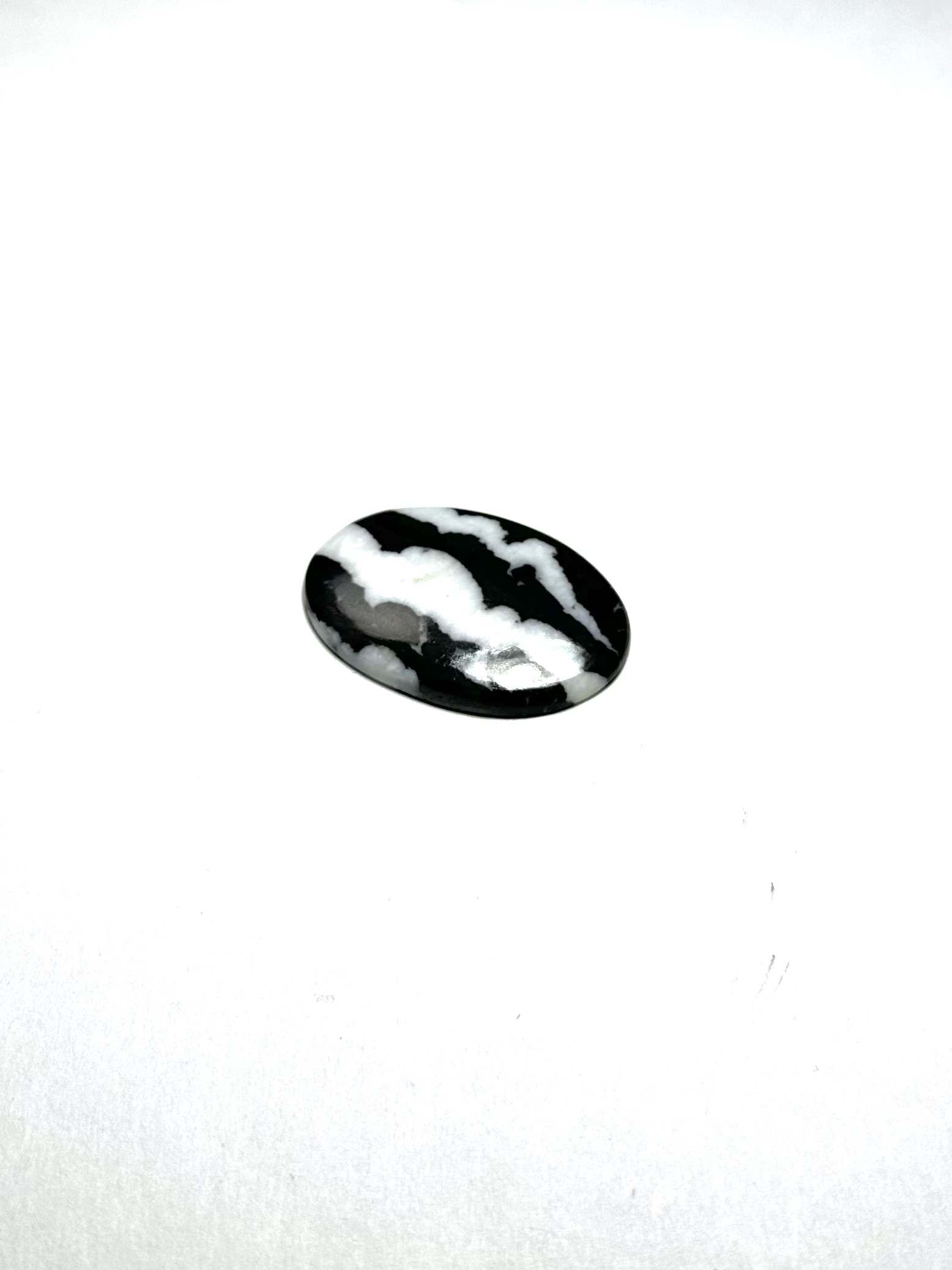 Zebra Jasper Taşından Kaboşon