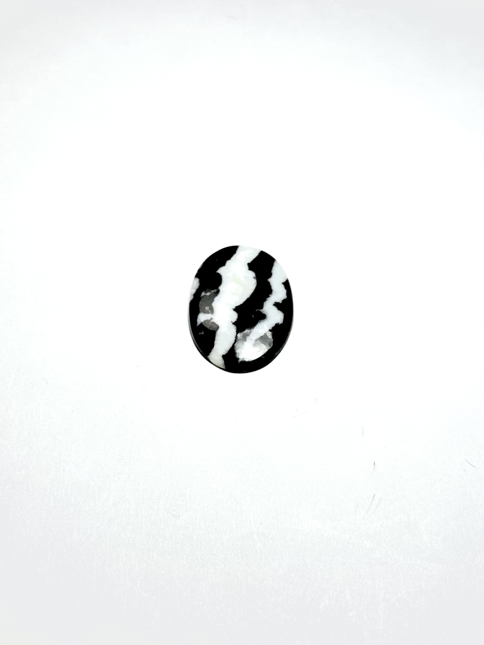 Zebra Jasper Taşından Kaboşon