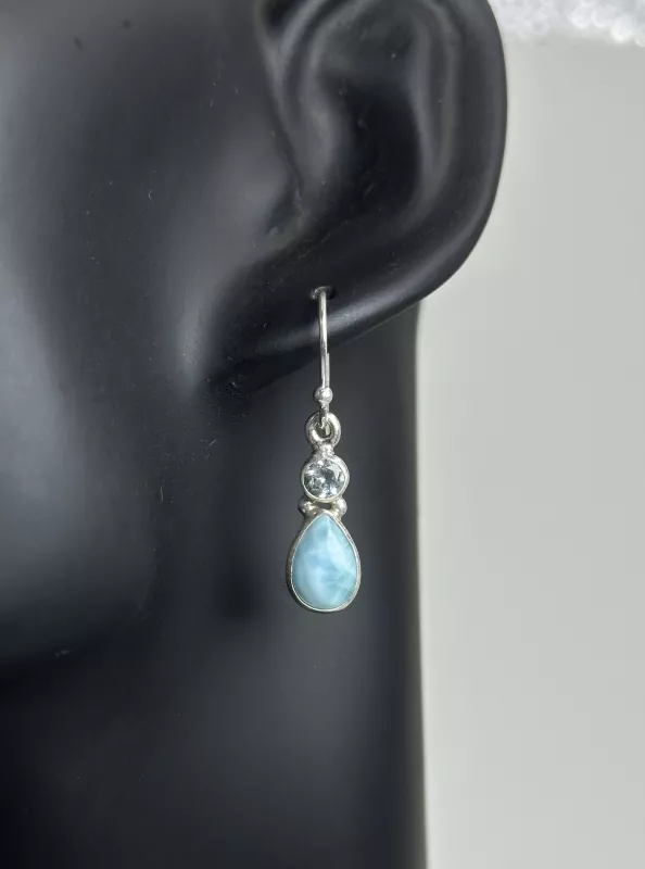 Larimar Gümüş Küpe