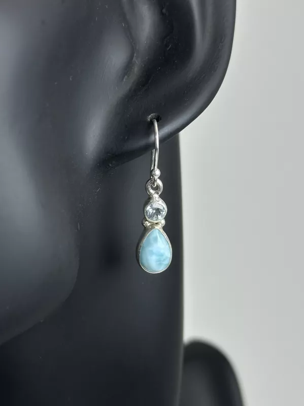 Larimar Gümüş Küpe
