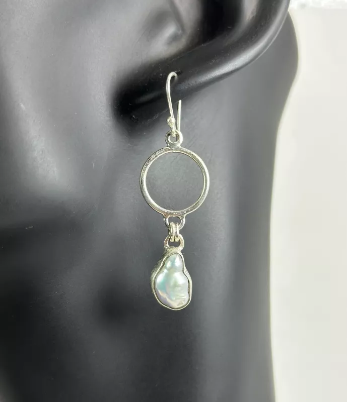 İnci Gümüş Küpe