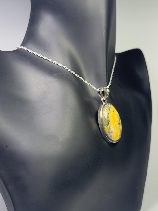 BUMBLE BEE JASPER TAŞLI KOLYE UCU