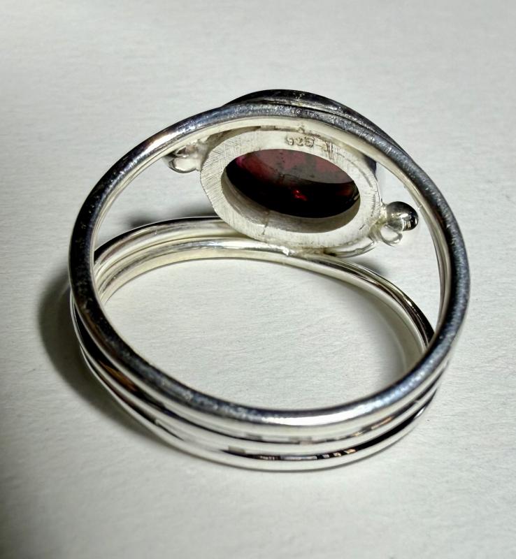 Gerçek Lal Taşı ( Gümüş Yüzük )