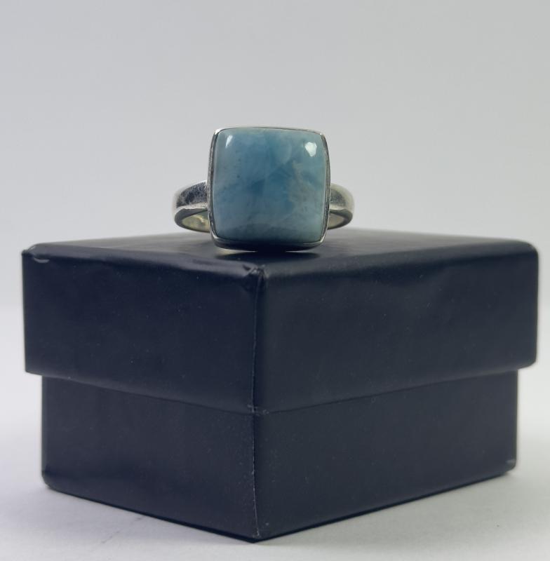 Larimar Taşlı Gümüş Yüzük