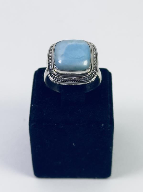Larimar Taşlı Gümüş Yüzük
